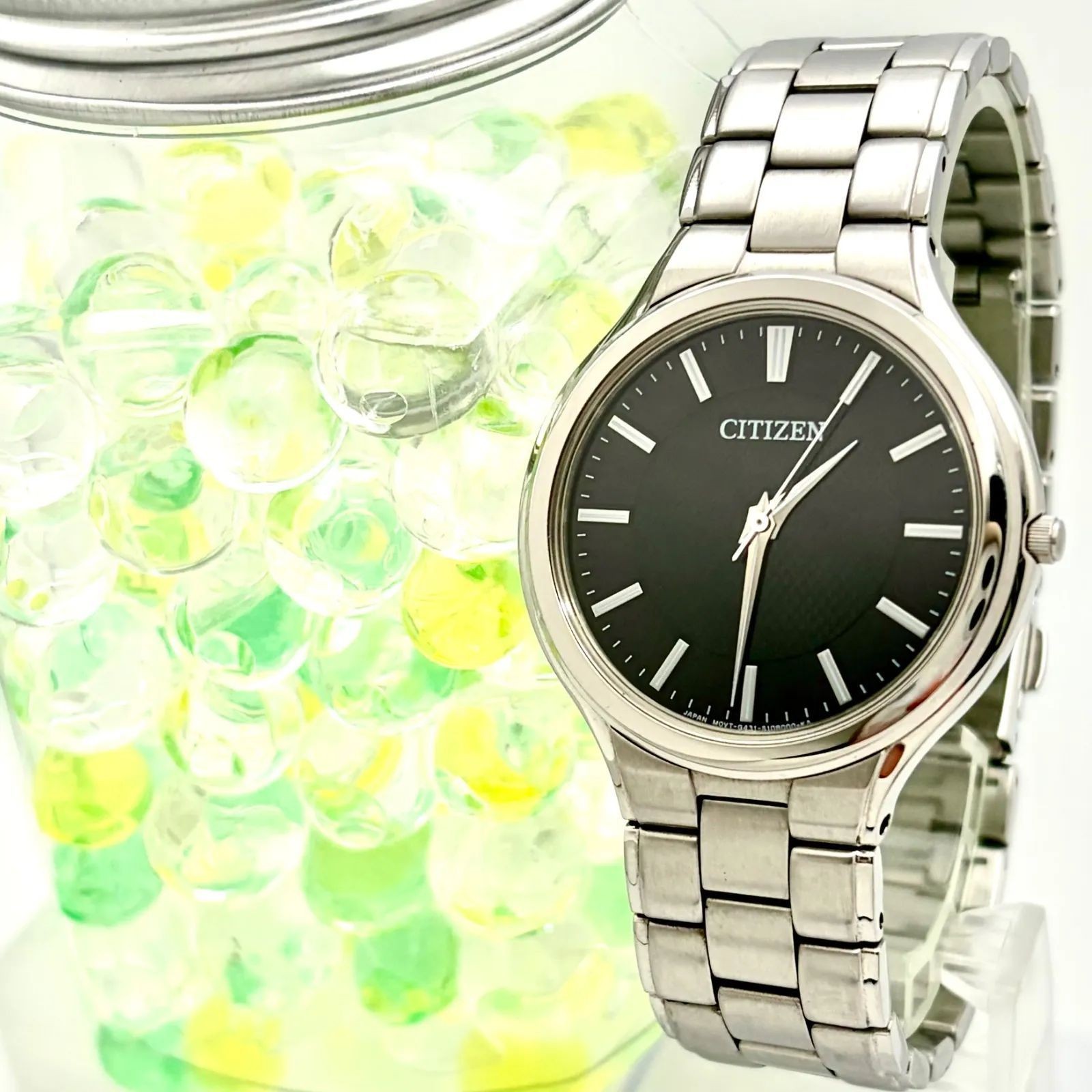 CITIZEN G431 S074266 18120393 Watch Solar Timepiece Mens Silver Dial