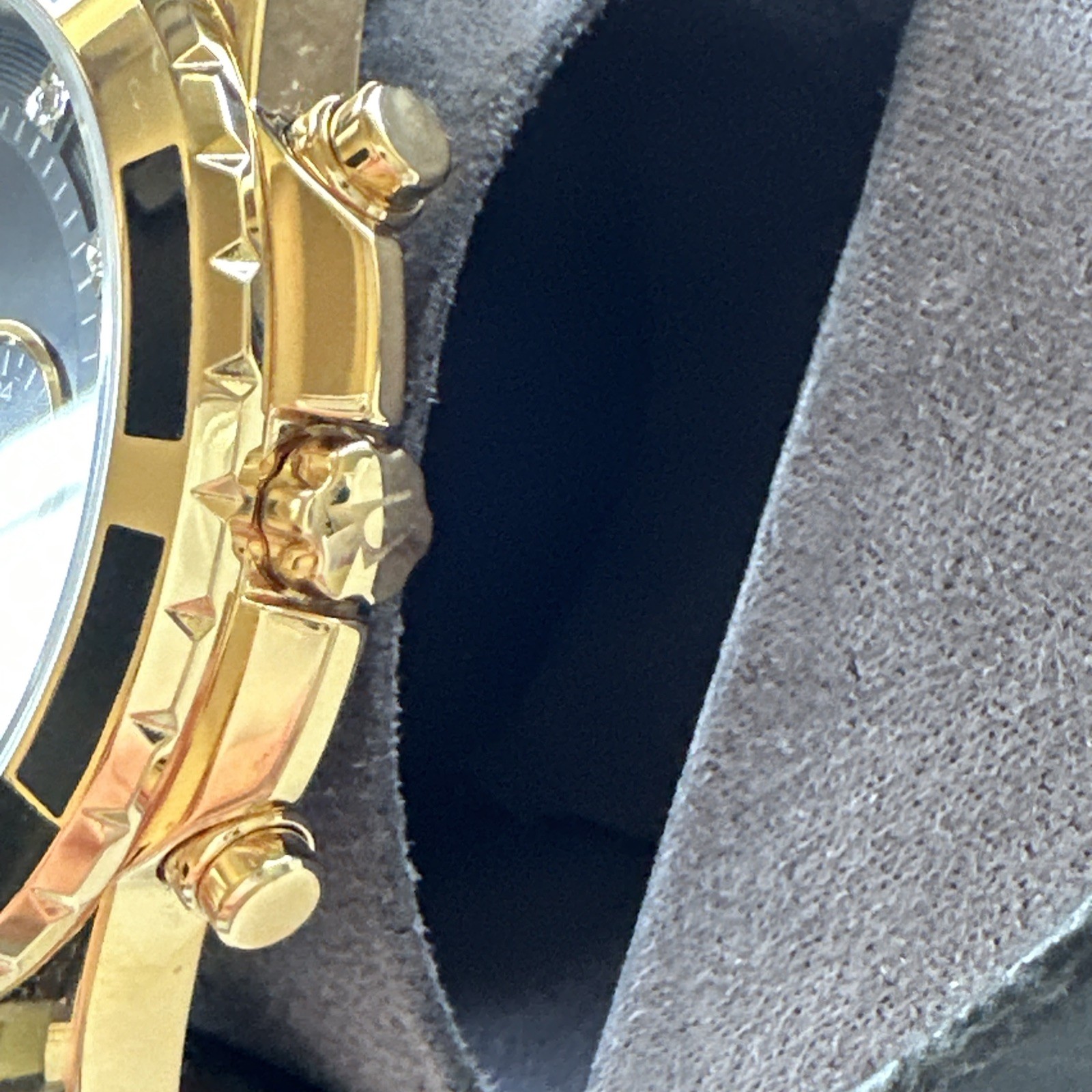 Bulova Diamond Men’s Gold Plated Stainless Steel Chronograph Quartz Watch 97D121