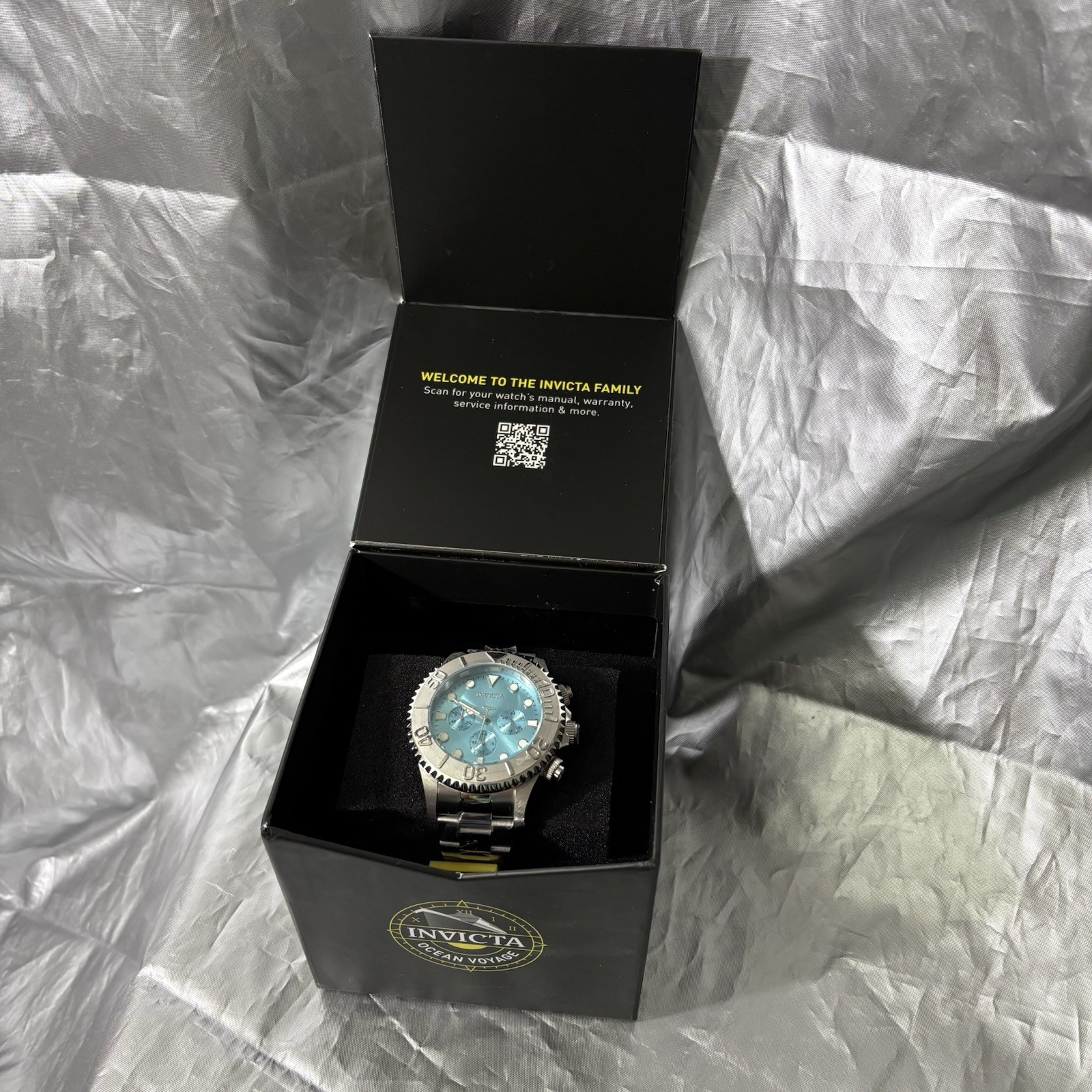 Invicta Grand Diver Men’s Watch – 47mm Blue Green Turquoise Face 49213 – BNIB