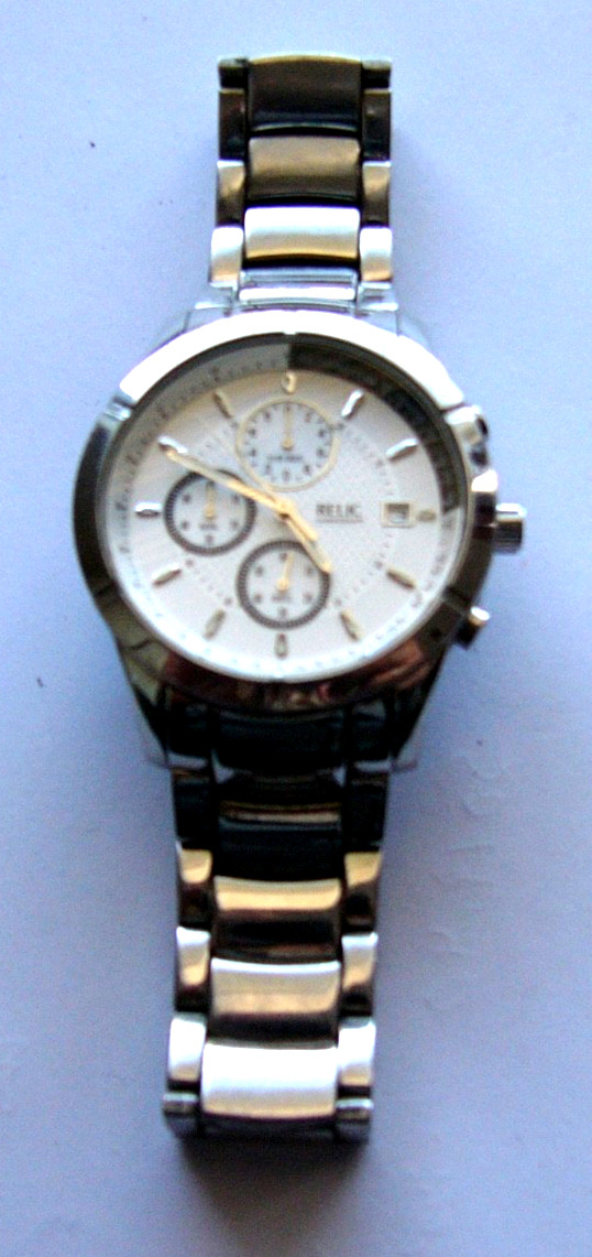 Relic by Fossil Men’s Stainless Steel Black Dial ZR66016