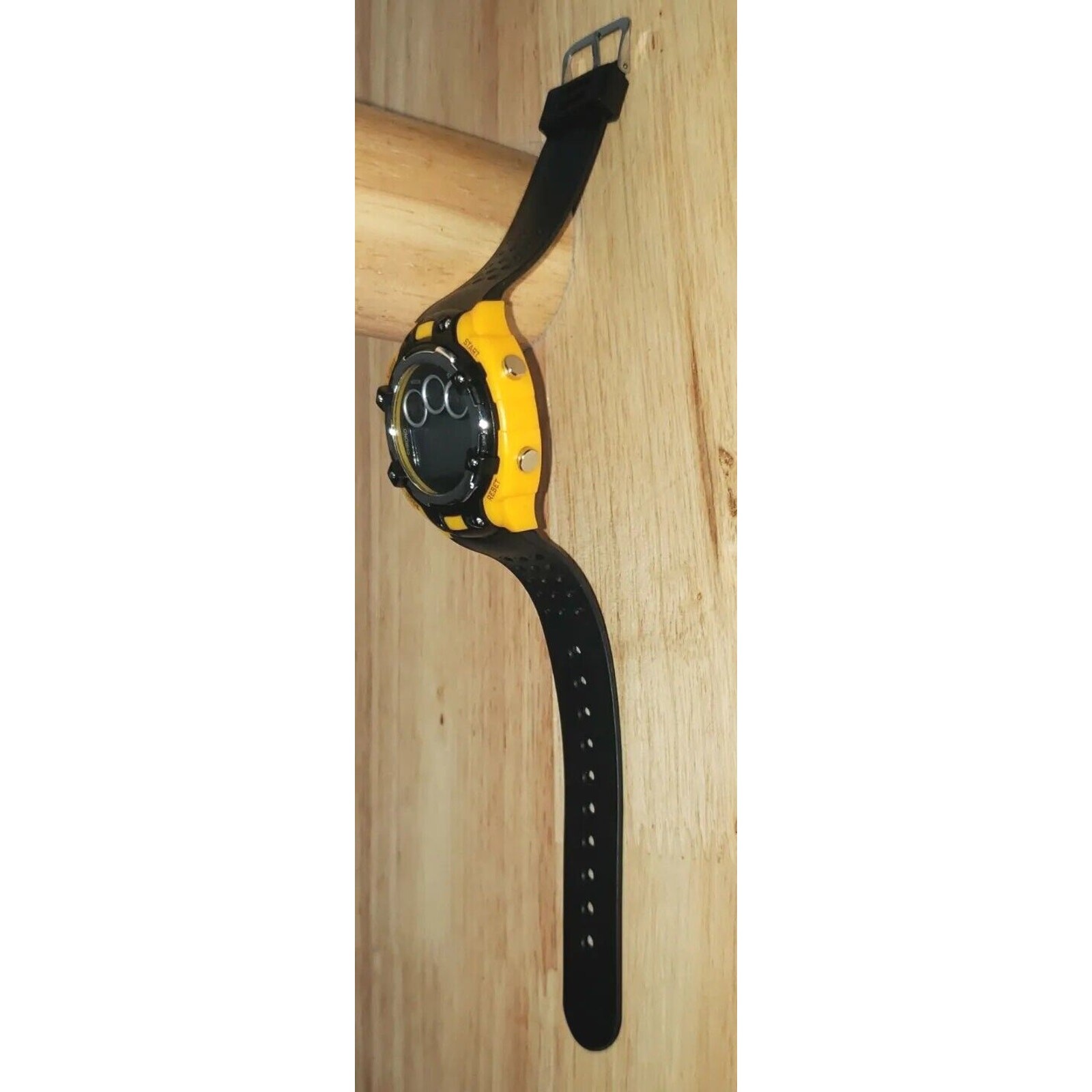 Chrono Yellow Black Water Resistant 3Bar Watch NICE GIFT Brand New Nwot