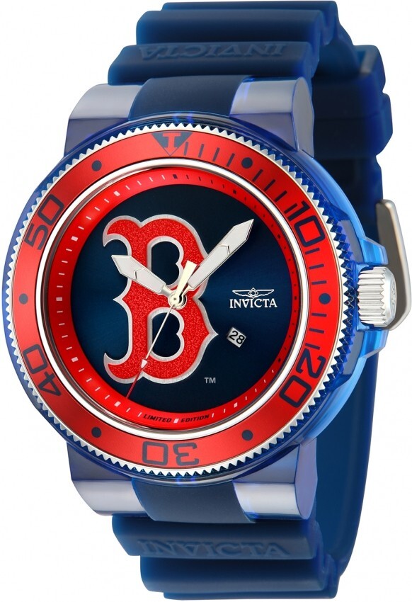 NEW INVICTA 43138 MLB BASEBALL BOSTON RED SOX WATCH QUARTZ ANATOMIC 51.5MM