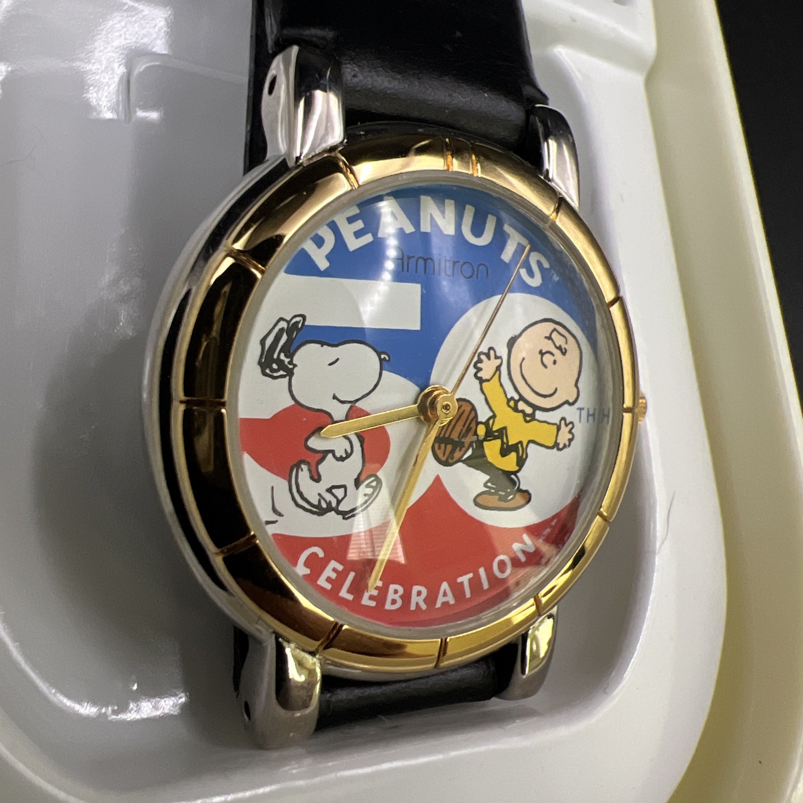 Vintage Peanuts Snoopy Armitron Women’s Watch 50th Celebration New In Box Rare