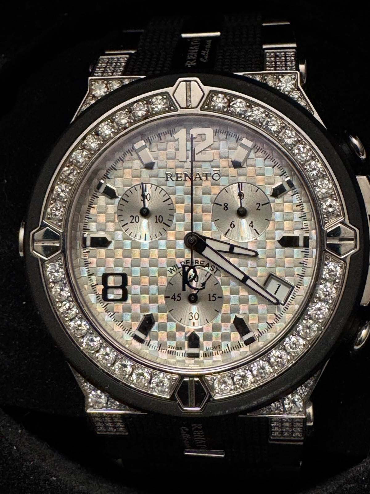 Renato Wilde Beast Collezioni Diamond watch. LE! RARE ONLY 100 Produced. 46mm