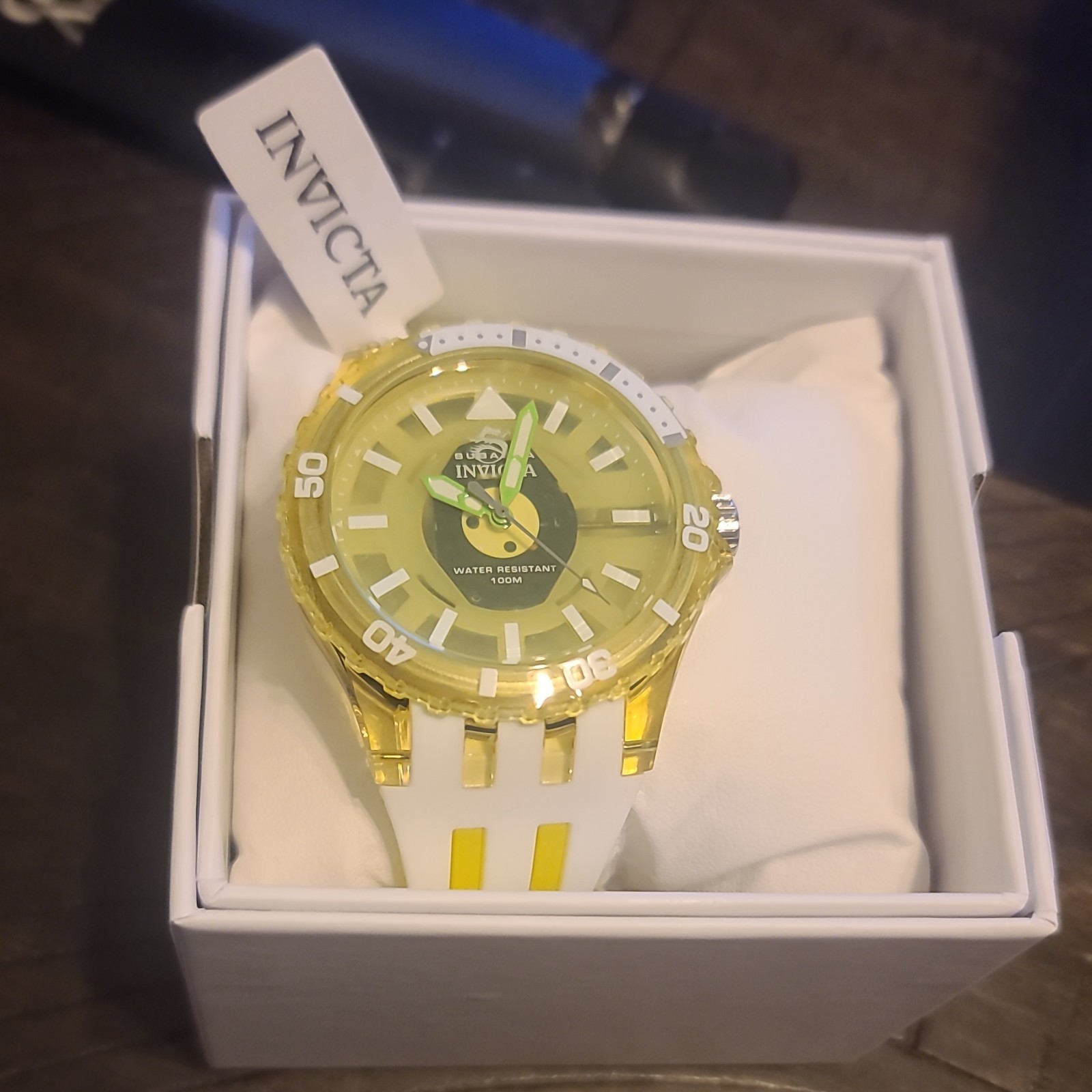 69451 – Invicta Subaqua Men’s Watch – 44mm, Green or yellowish color (69451)