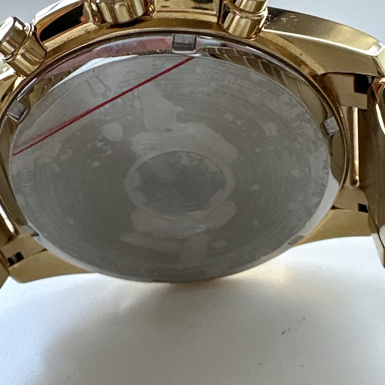 Bulova Diamond Men’s Gold Plated Stainless Steel Chronograph Quartz Watch 97D121