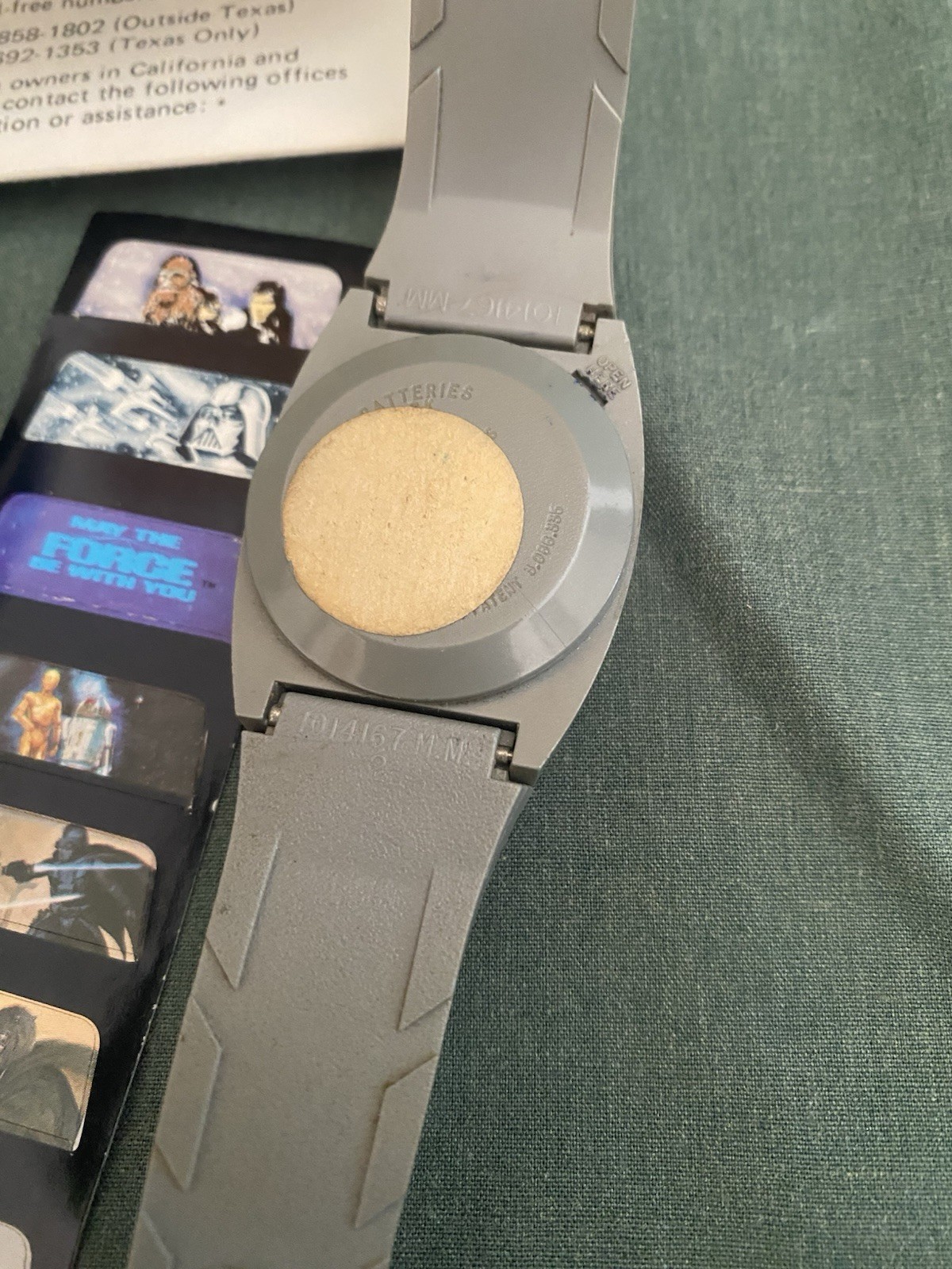 Vintage 1977 Star Wars Texas Instruments Watch C-3PO And R2 D2 Untested