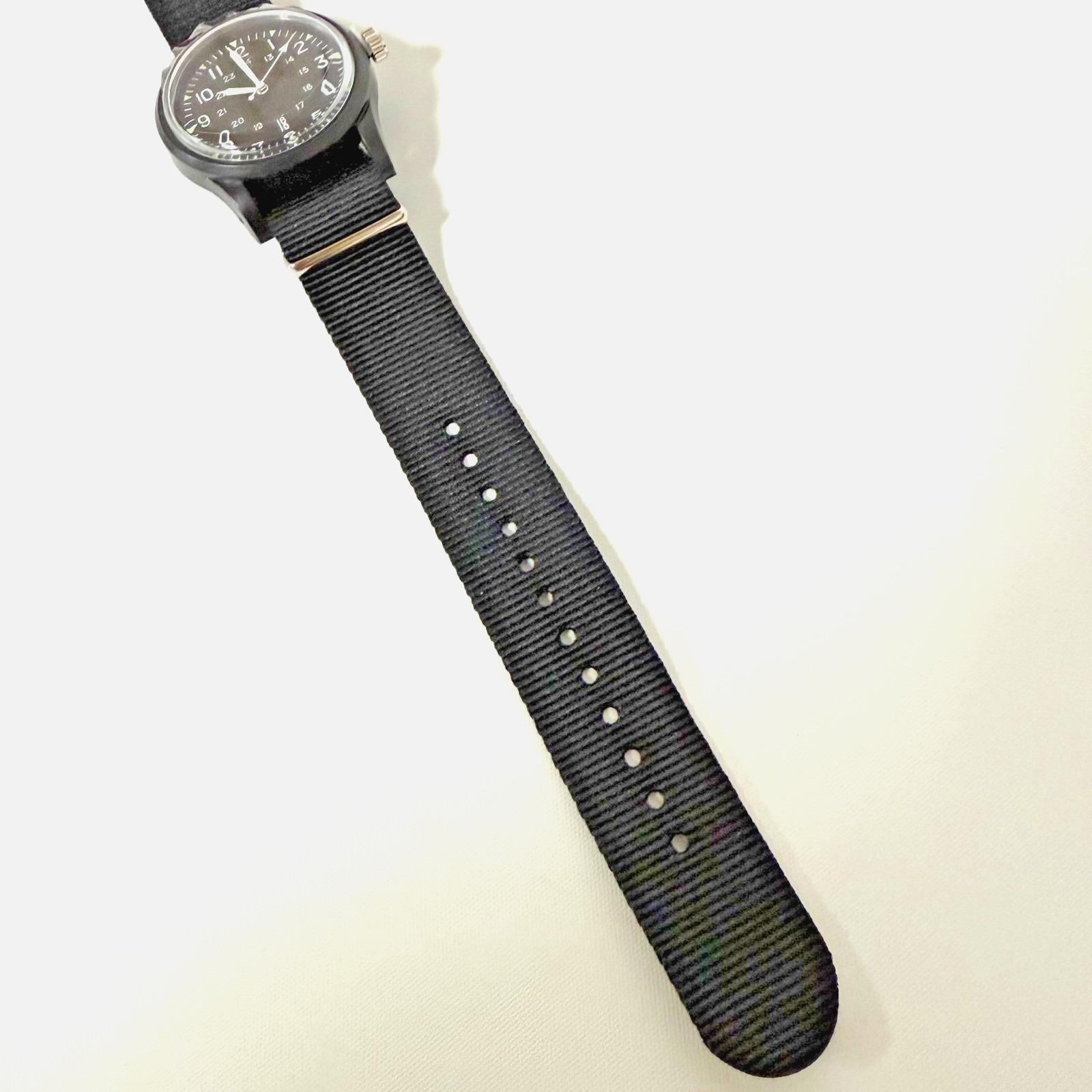 DAISO JAPAN MILI WATCH Khaki & Black Set of 2 NEW LIMITED JAPAN ABS Polyester