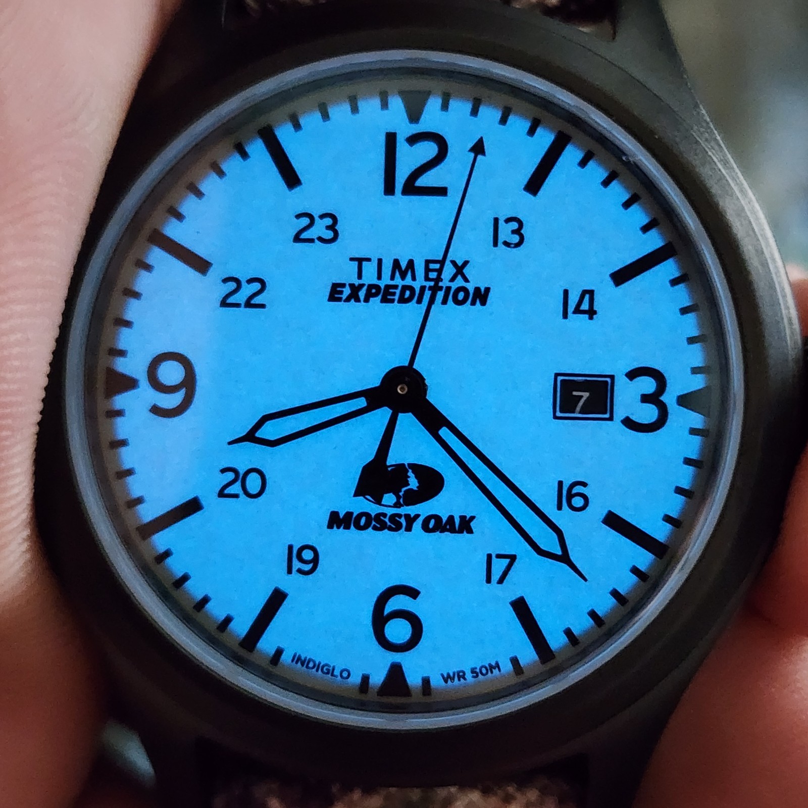 TIMEX EXPEDITION MOSSY OAK INDIGLO TW2T94700 SHAFOW GRASS CAMO 40MM MEN’S WATCH