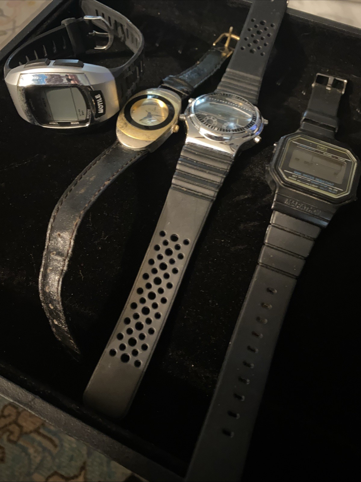 Lot Of 4 Watches 3 Men’s 1 Ladies Untested Various Brands & Models #4