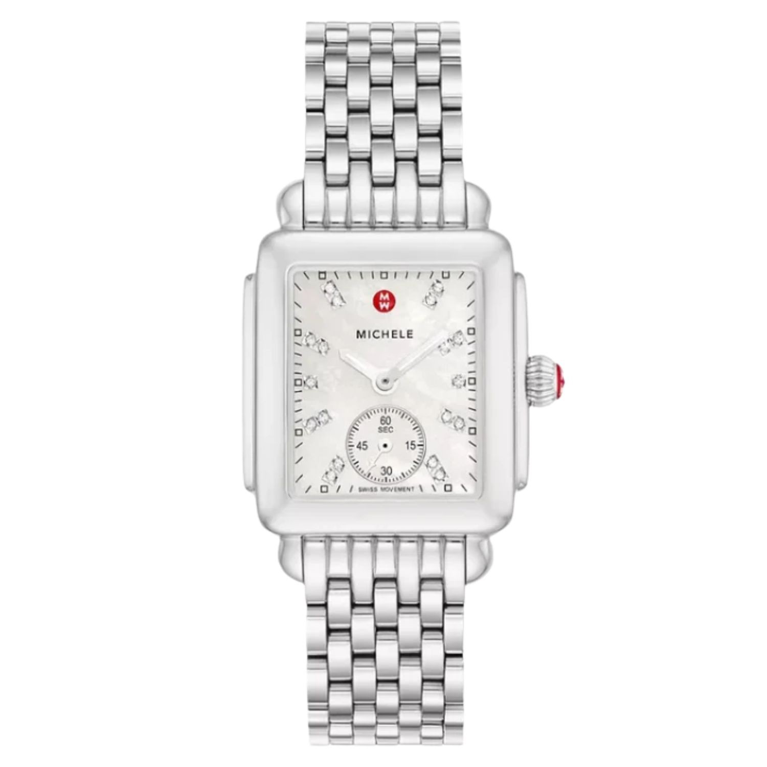 Michele Women’s Classic White Dial Watch – MWW06V000002