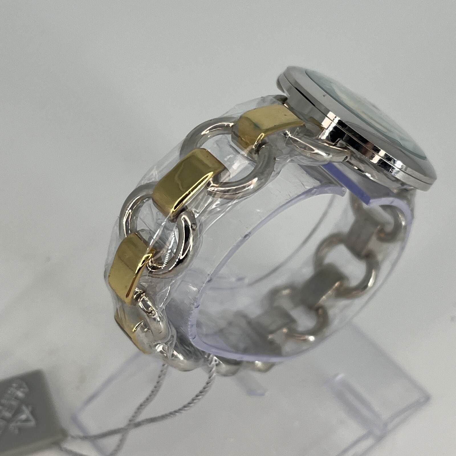 August Steiner Women’s Watch AS8132 Swiss Diamond Markers Silver & Gold Tone