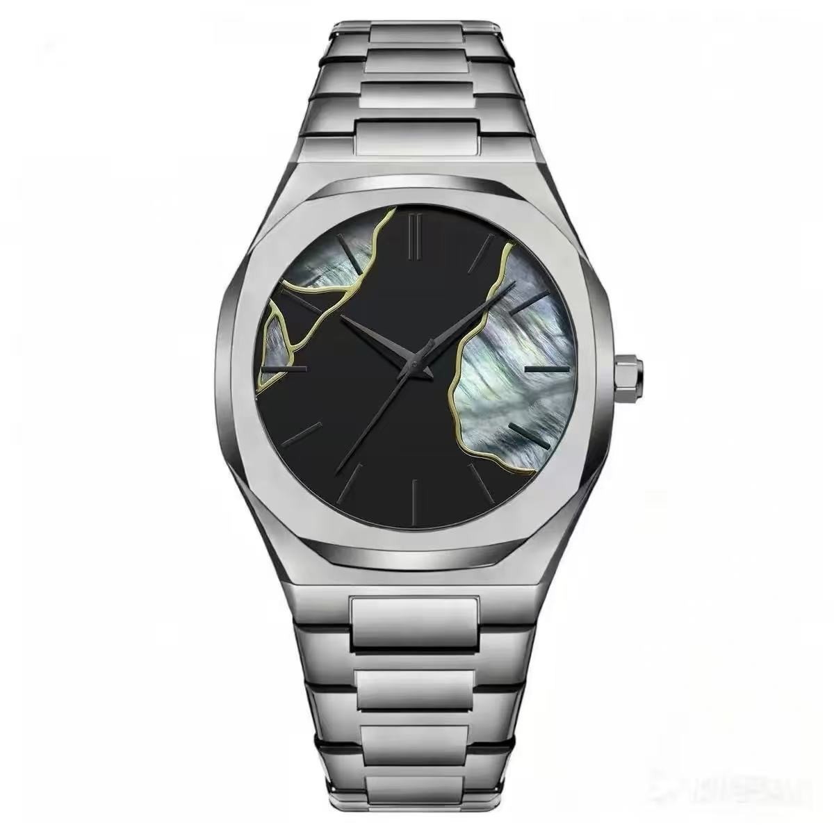 Retro Square Gradient Dial Watch, Artistic Fade Color for Men