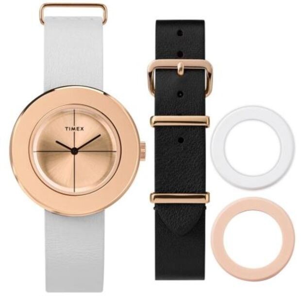 Timex Variety inter-Changeable Leather Strap Ladies Women’s Watch TWG020200