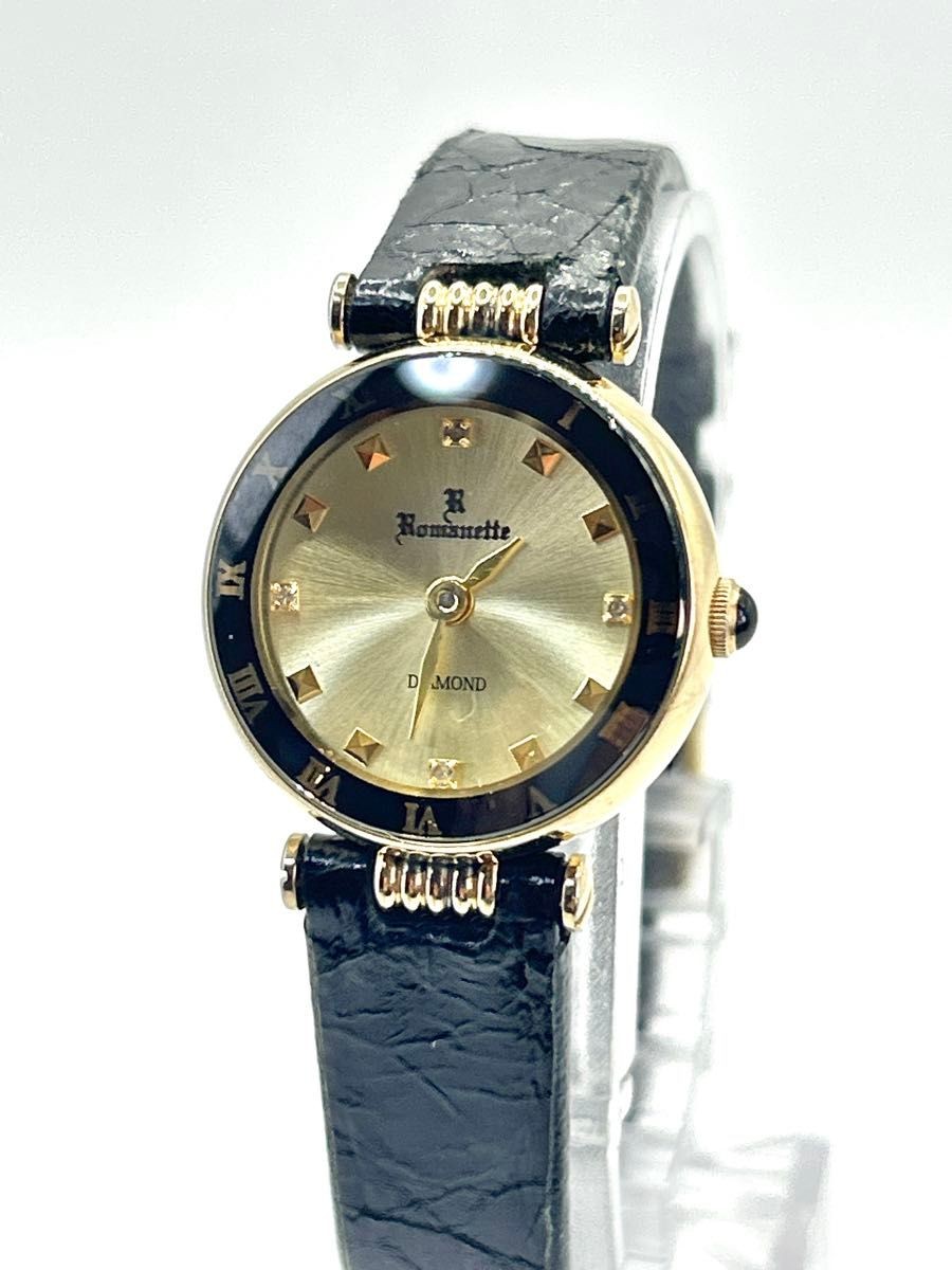 ROMANETTE Ladies Watch RE 3530L Diamond Round Working