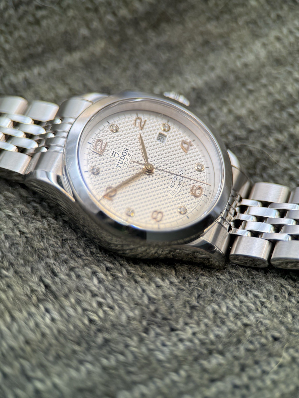 TUDOR 1926 Automatic Silver Dial Diamond Markers SS Bracelet 28mm 🔥🔥