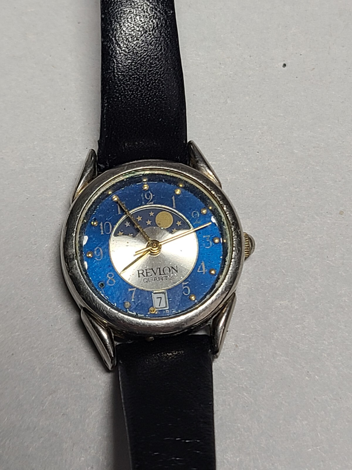 Vintage Lovely Revlon Blue Moon Phase Ladies’ Watch RVL050, New Battery