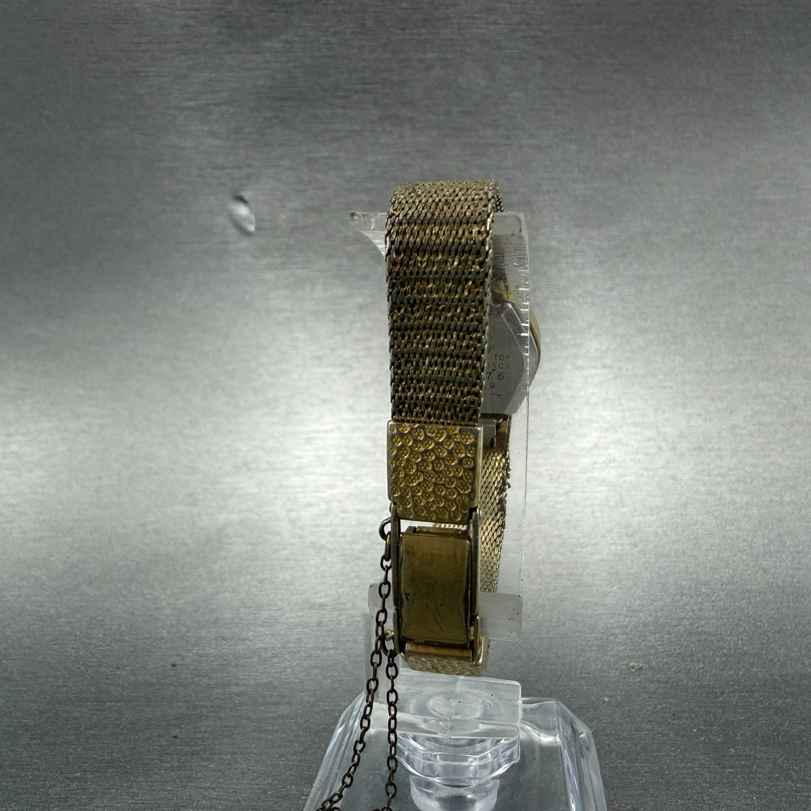 Seiko Watch Women 16mm Champagne Dial Gold Tone Manual Hexagon 11-5199 Runs HJ6