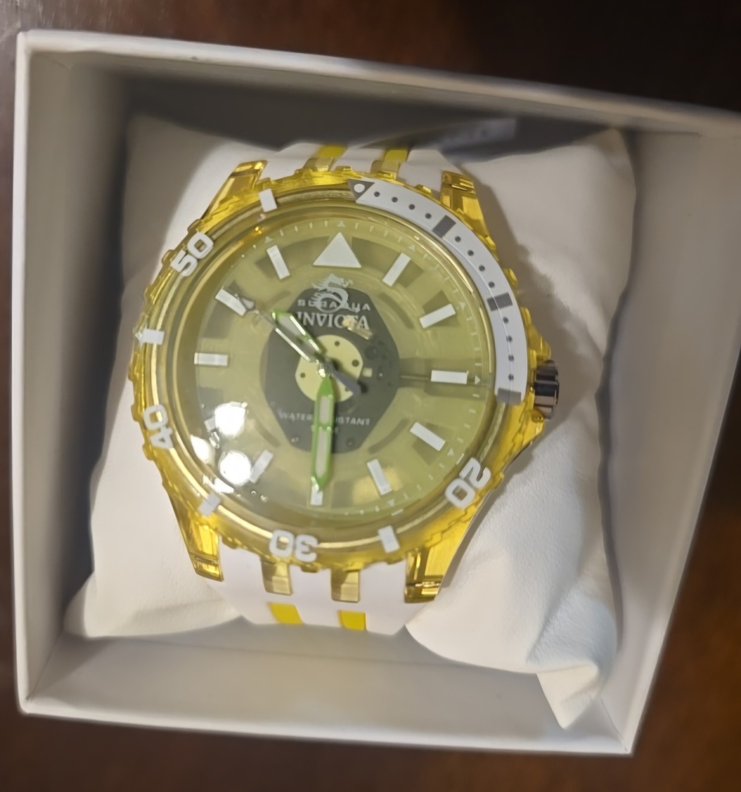 Invicta Subaqua Men’s Watch Model 69451 – 44mm Green & Gold