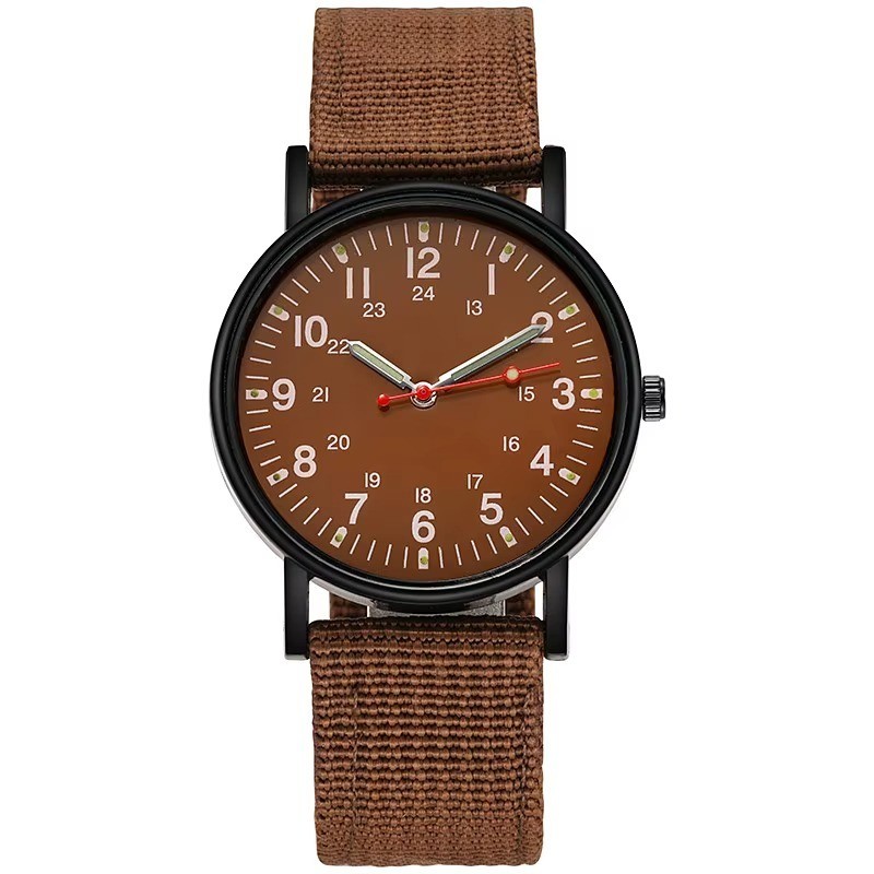 Military Watch Army Durable Water Proof Luminous 24Hours Dial Nylon Strap USA
