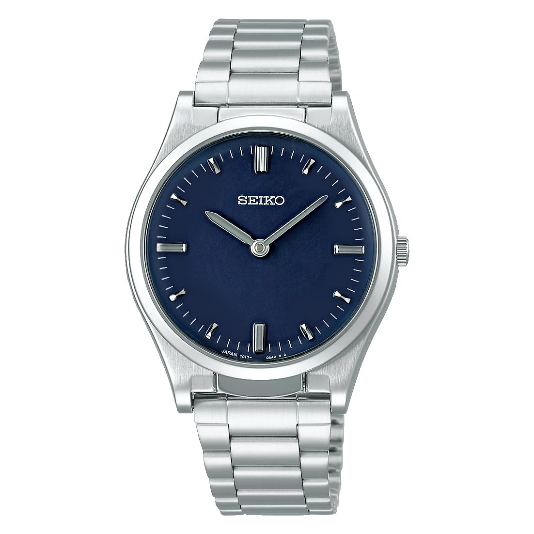 Seiko Men’s Silver Tactile Quartz Watch SQBR021 for Visually Impaired New JAPAN