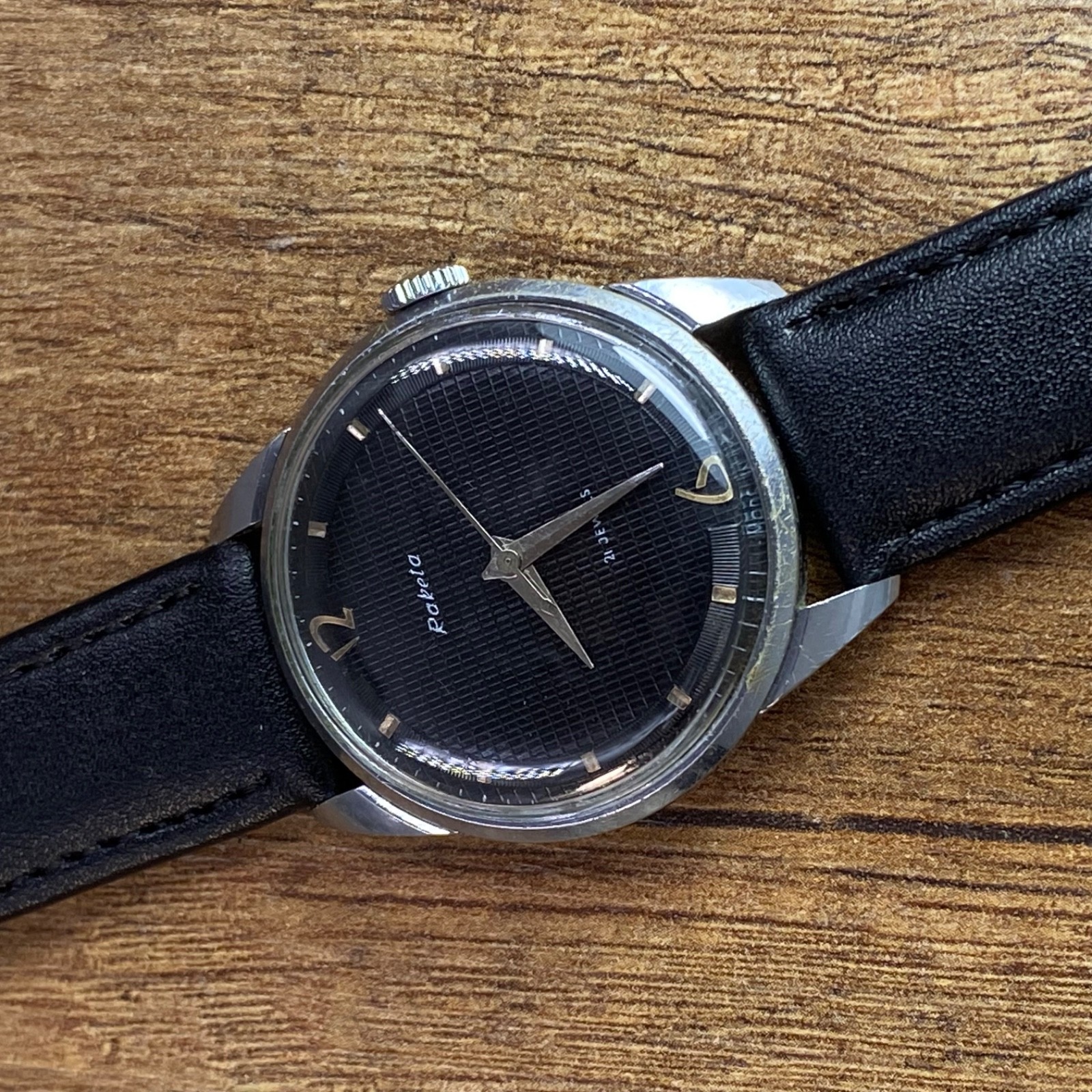 Raketa Baltika mechanical 21j vintage Soviet Era mens wristwatch USSR