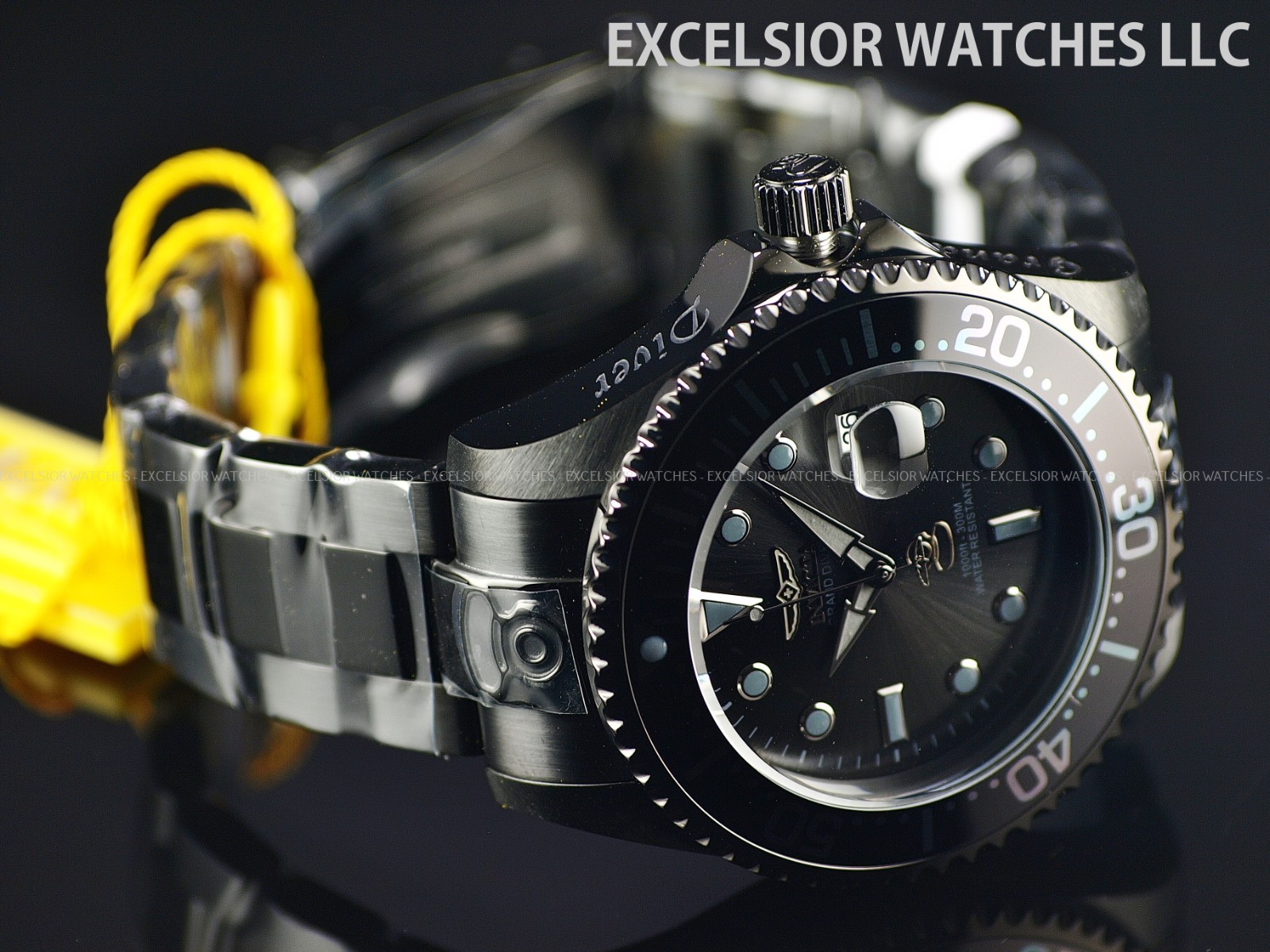 New Invicta 47mm Grand Diver NH35A Automatic Men’s All Black Combat Watch RARE