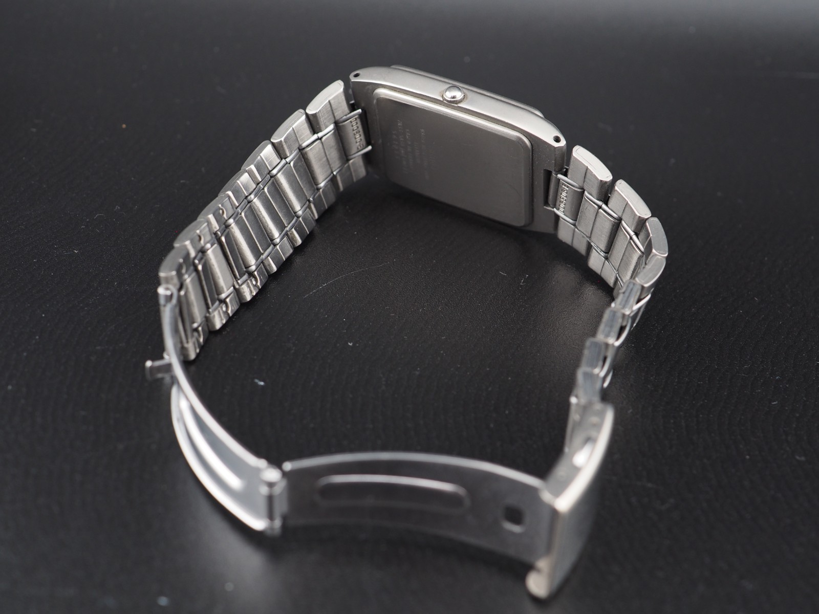 Vintage 1995 N MINT Seiko Spirit 7N33-5A30 Tank Titanium Quartz Mens Watch JAPAN