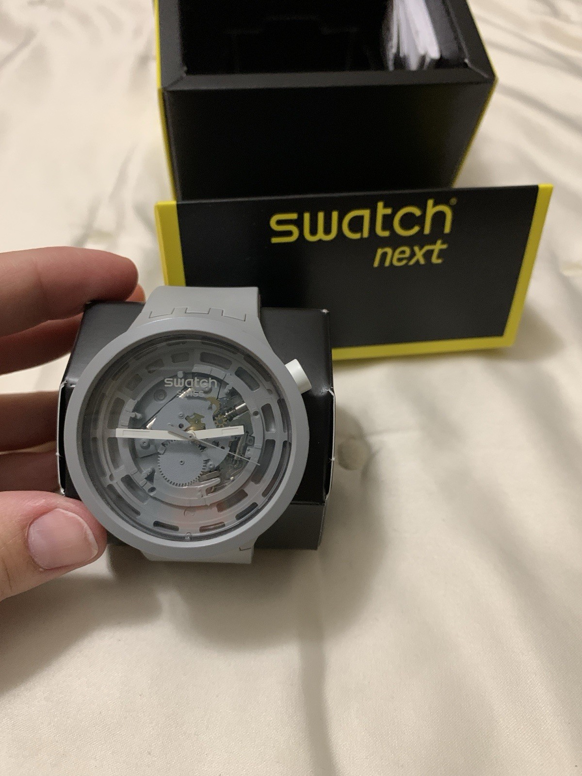 Swatch Big Bold Next Bioceramic 47mm Gray w/ Box