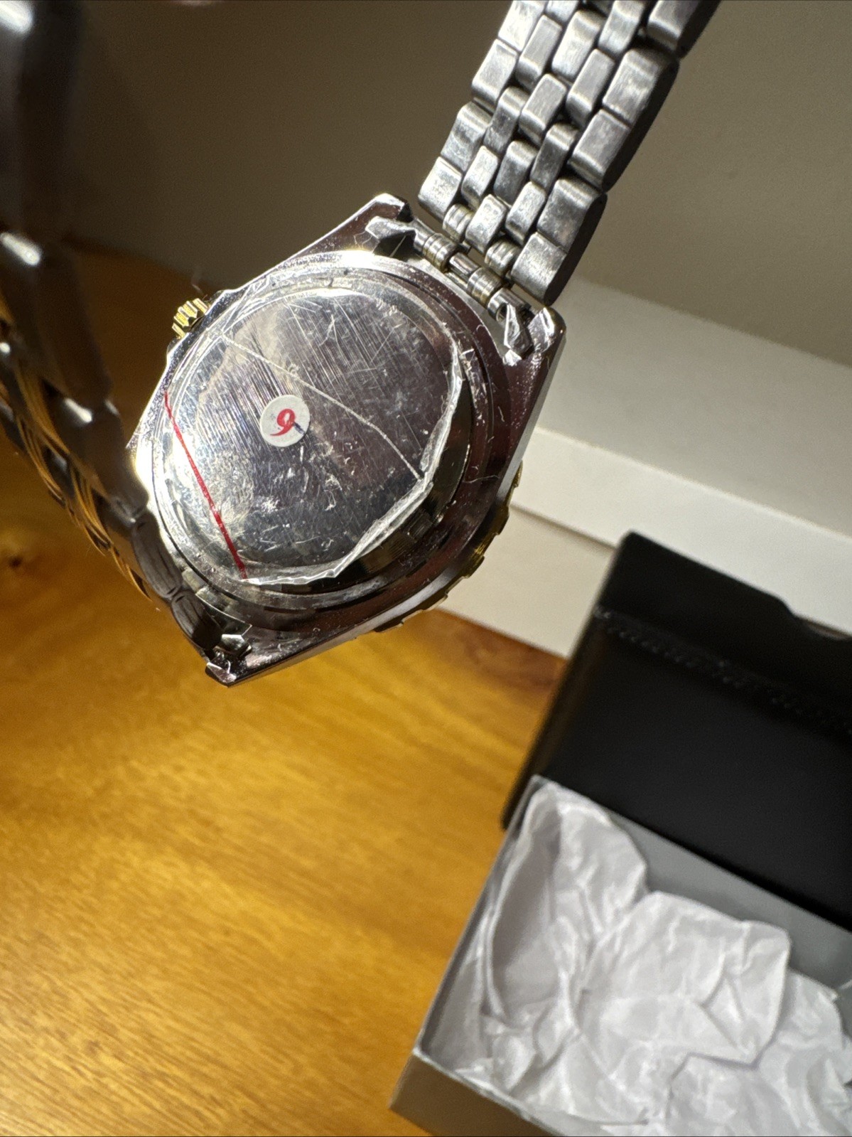 Vintage United States WWII Submarine Veterans Gold And Silver Tone Watch. Works