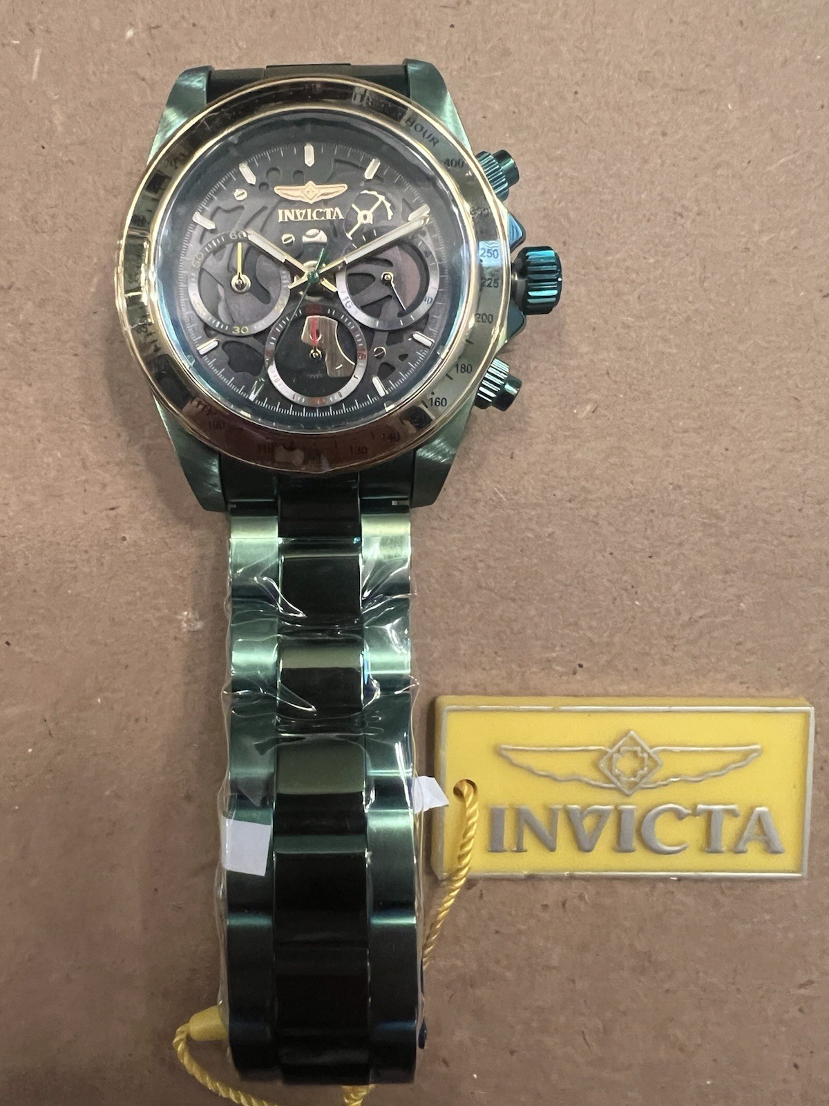 Invicta Green Label 51034 Men’s Chronograph Blue Stainless Steel Watch New