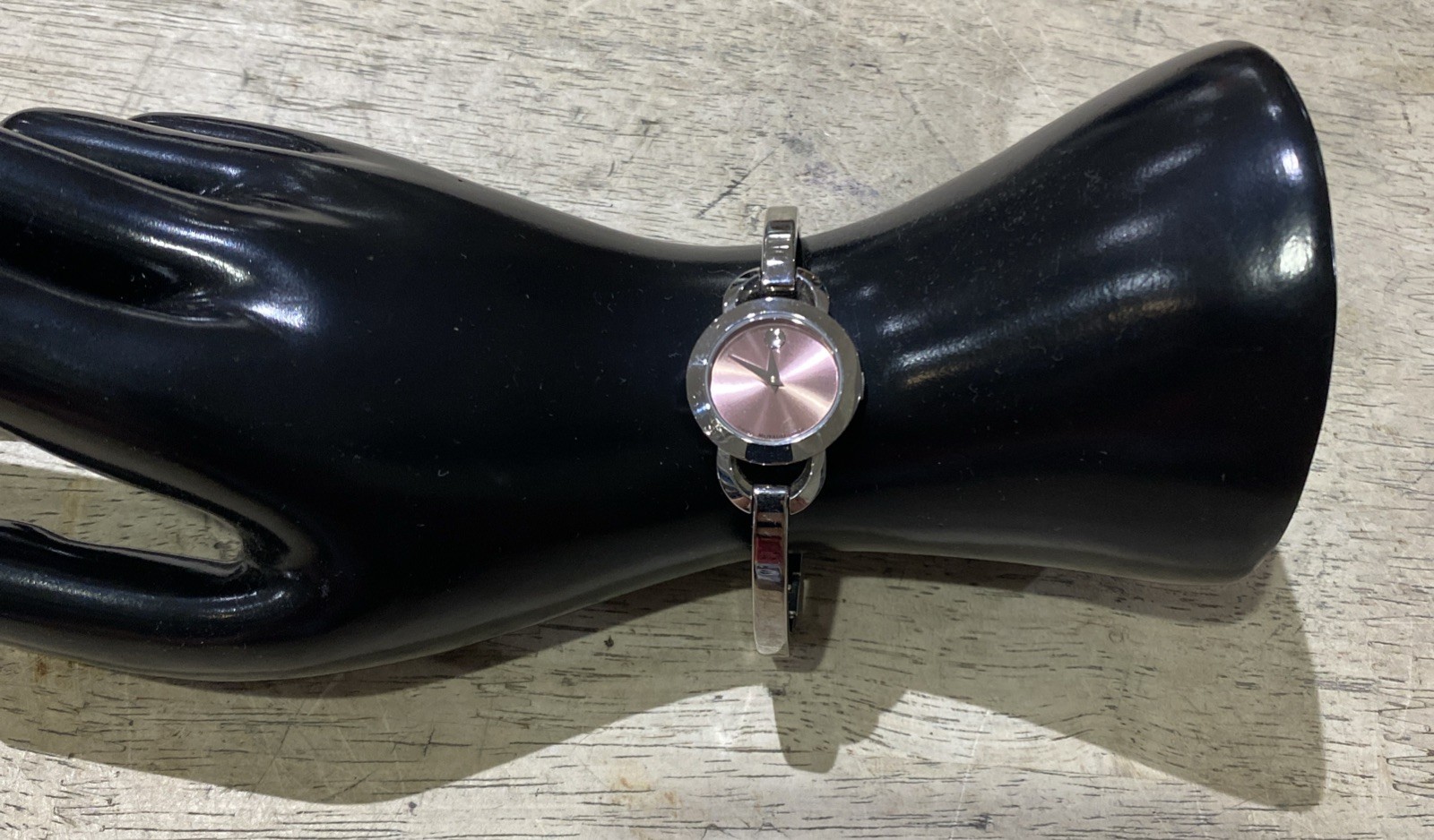 Movado Amorosa Women’s Pink Run Dial Watch