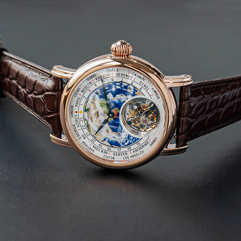 Sugess Tourbillon Master Enamel Earth Seagull ST8000 Mechanical Watch SUEARTHG
