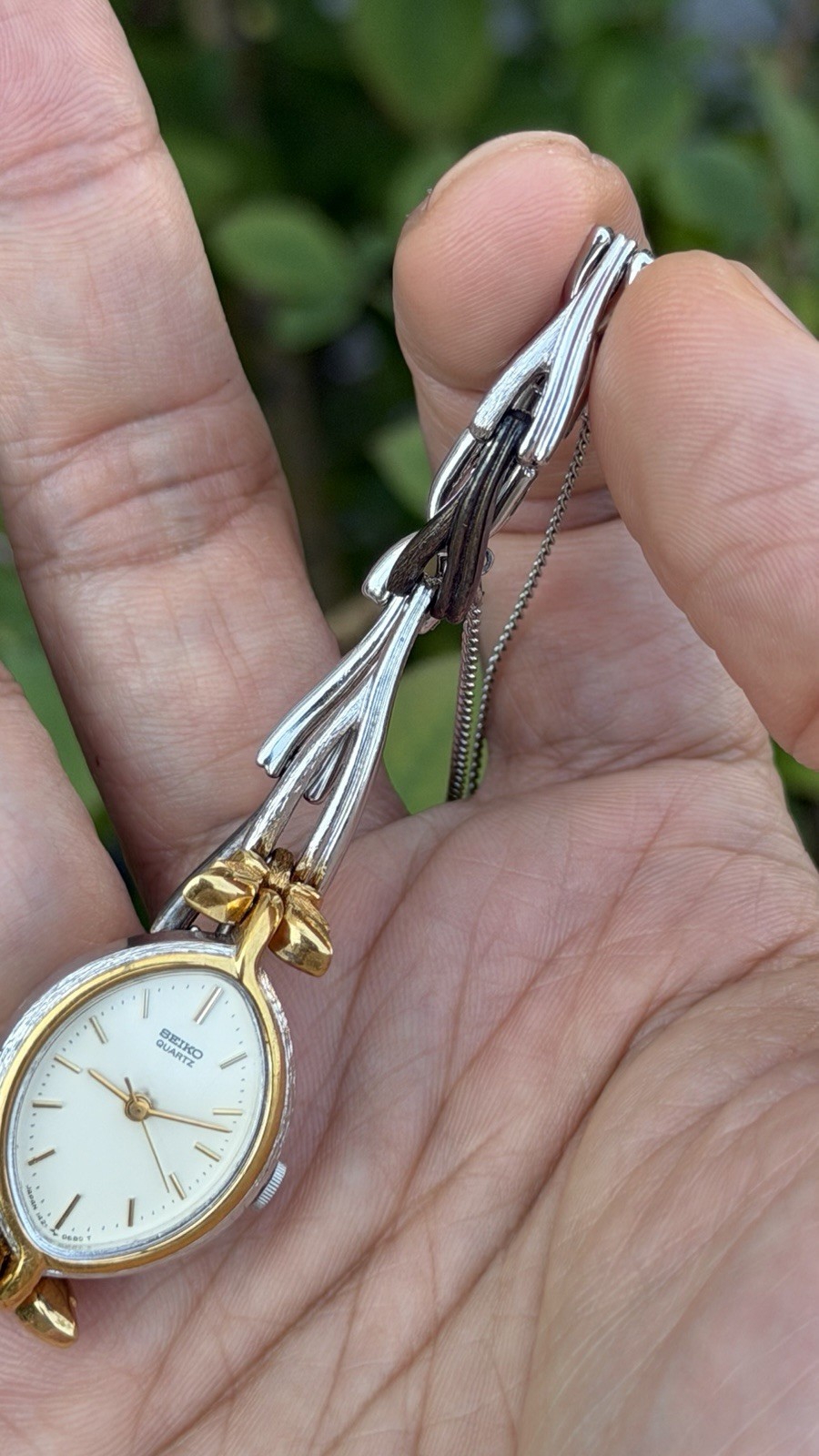 Vtg 1991 Seiko Quartz 1421-5360 [Decorative Beacelet] Women’s Watch