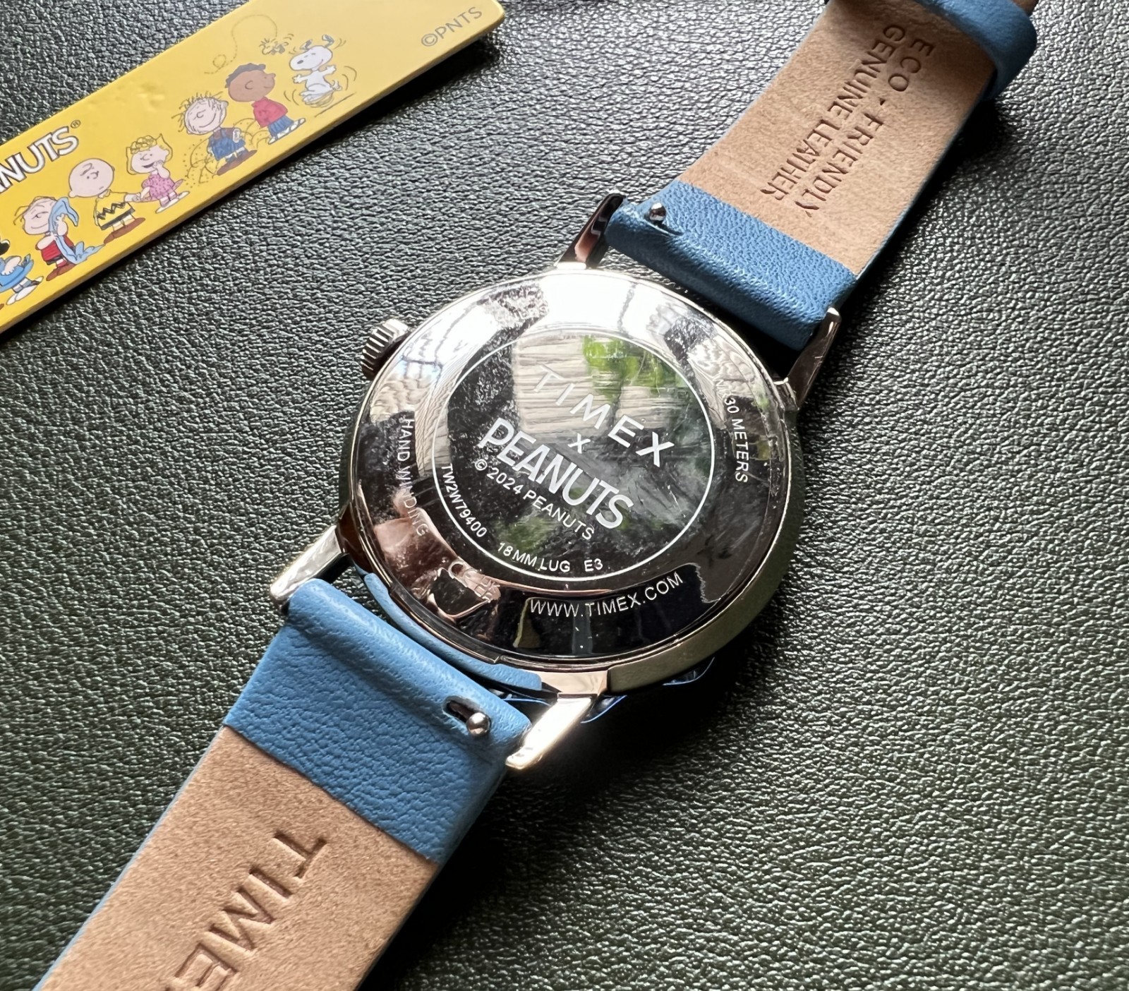 Timex Marlin Blue Peanuts Snoopy Limited Edition Hand-Wound Watch TW2W79400