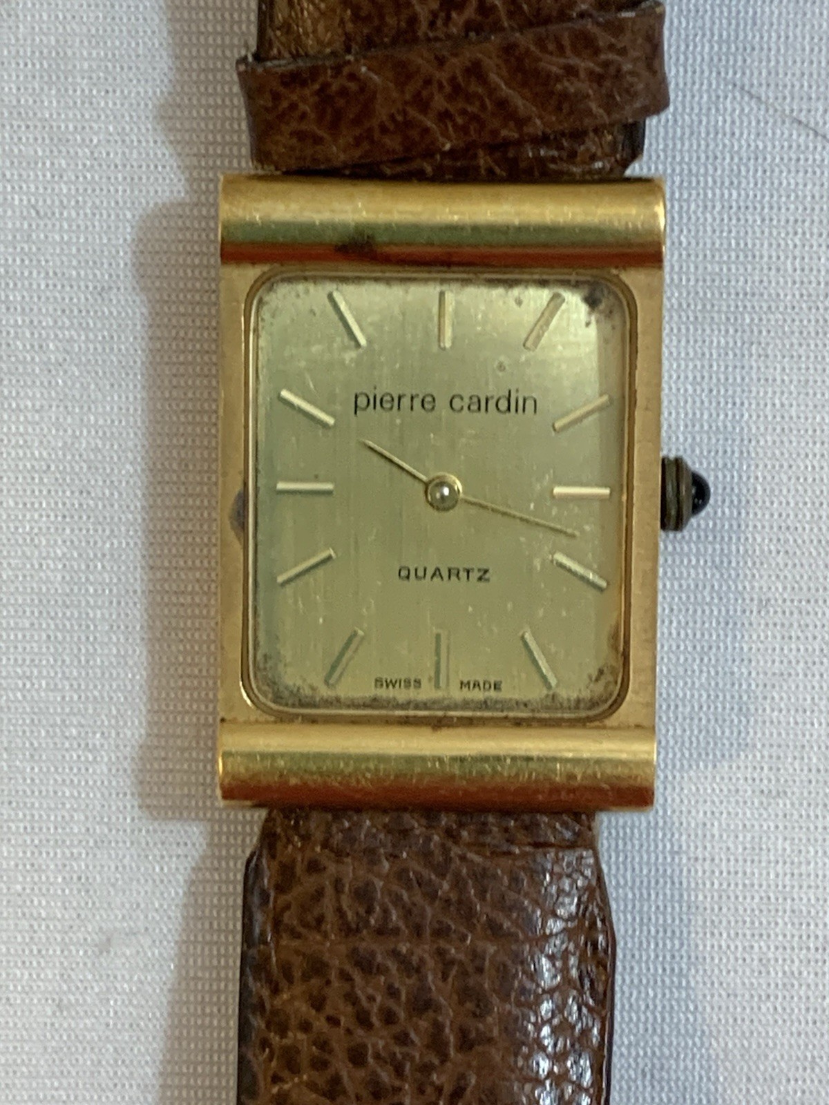 VTG Pierre CardinWomen’s Quartz Hadley Watch18KElectroplate Swiss Needs Battery