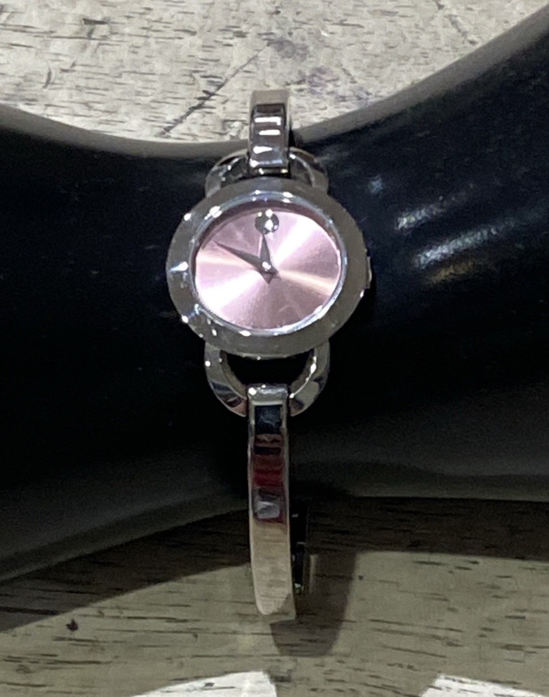 Movado Amorosa Women’s Pink Run Dial Watch