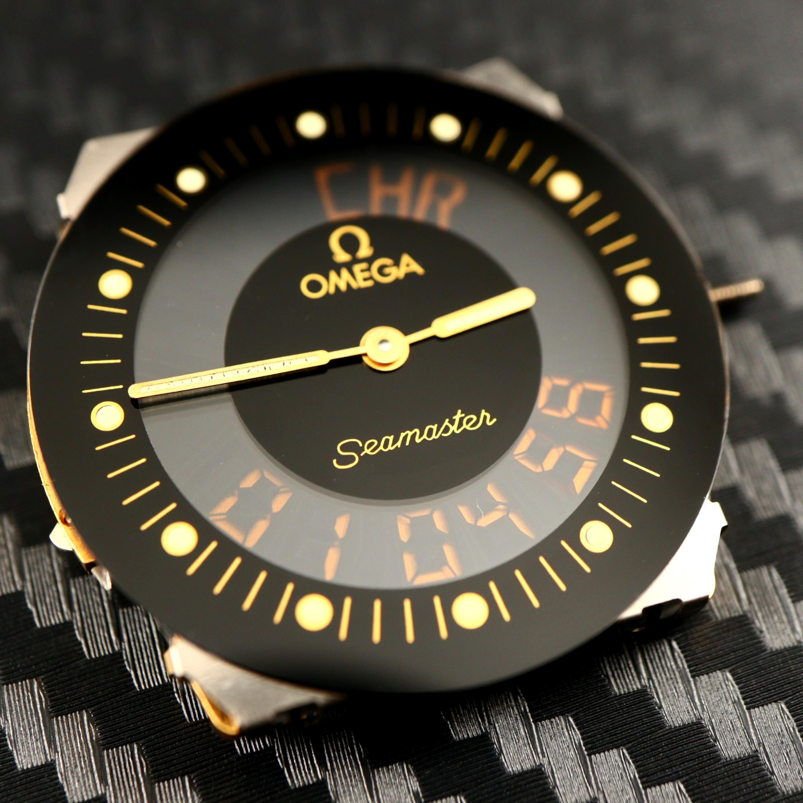 OMEGA SEAMASTER POLARIS 386.0820 Cal. 1665 Swiss Black Watch Dial & Hands 27.5MM