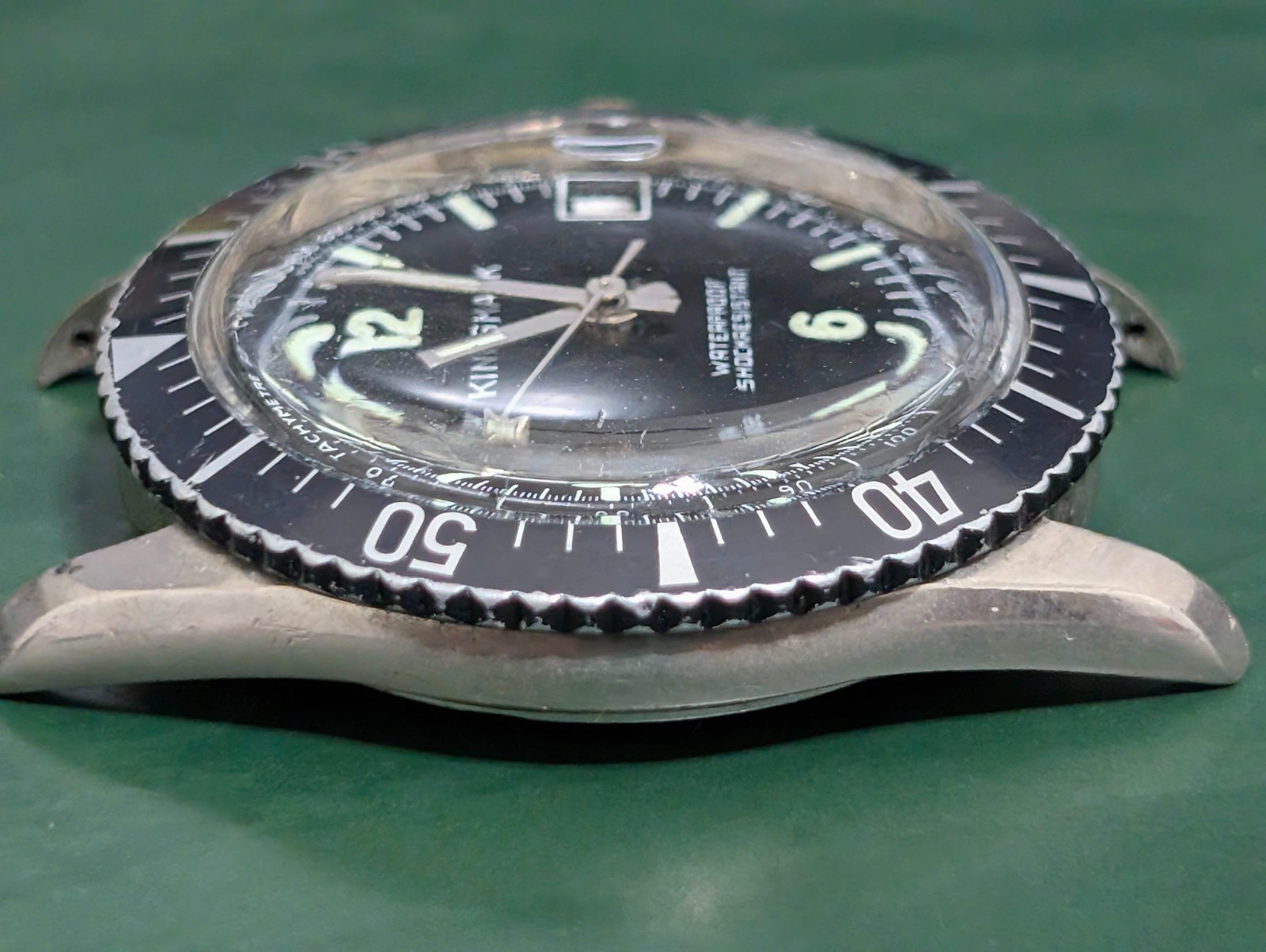 Vintage Kingsmark Dive Watch | Explorer Dial | Date | 36 mm | Read Desc