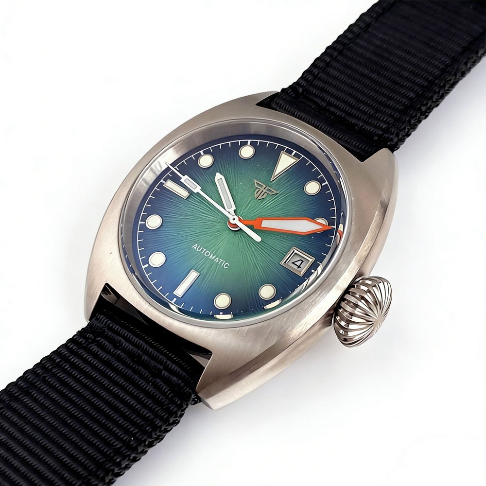 20ATM Diver Tandorio 36mm Double Domed Sapphire Glass Auto Miyota8215 Men Watch