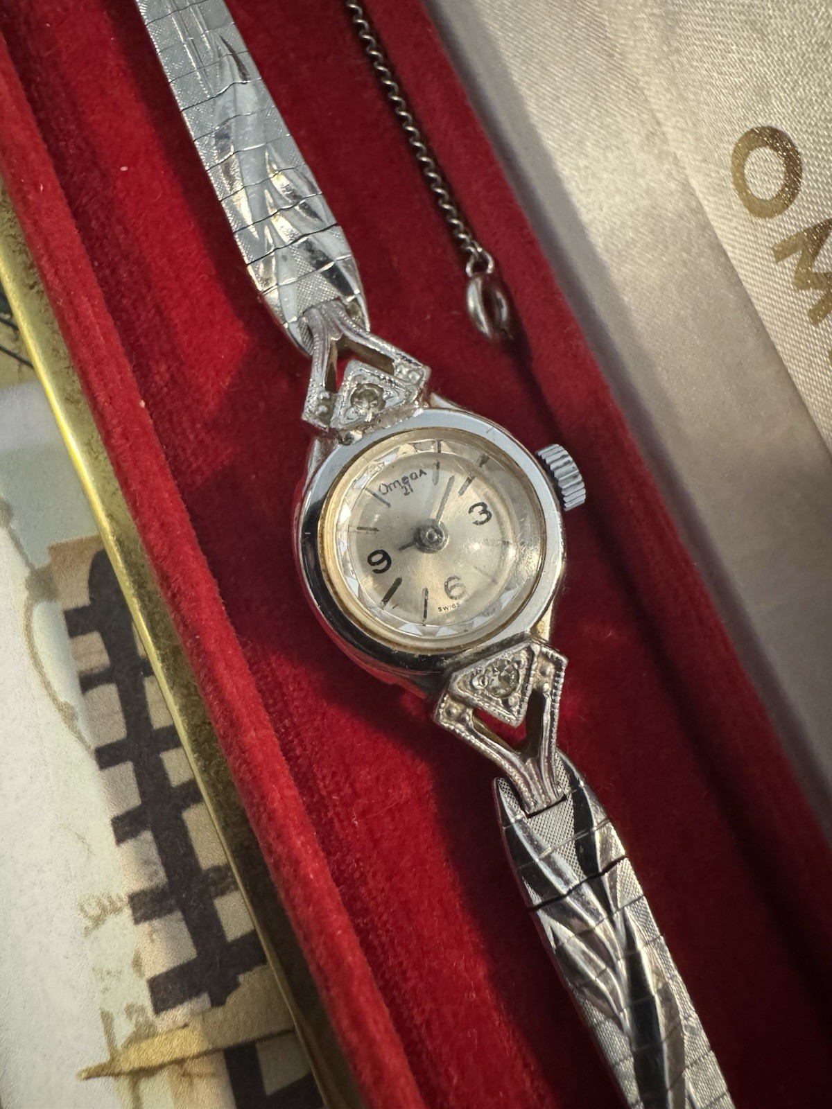 Vintage OMEGA Cocktail Watch Swiss Hand Wind 1950s with Box