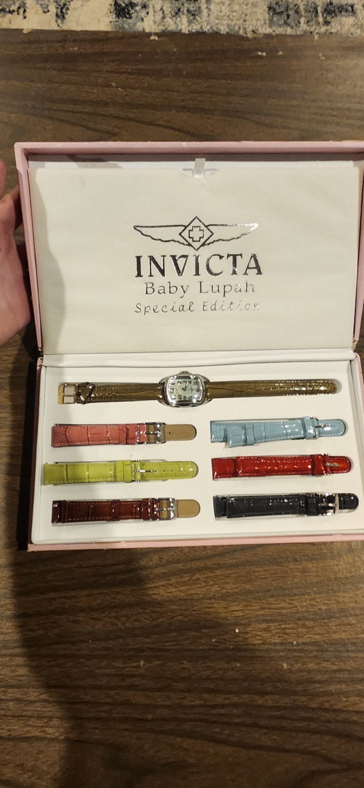 Invicta Baby Lupah Special Edition Women’s Watch Set 6 Interchangeable Bands Box