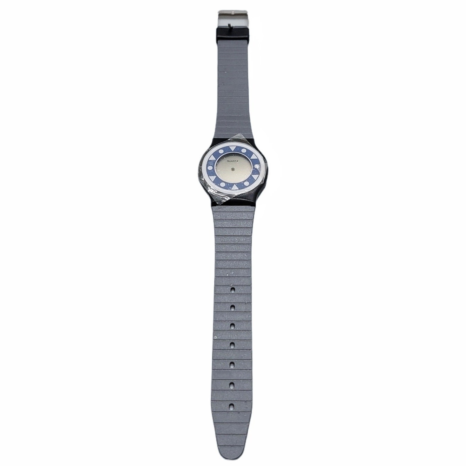 Vintage 1989 Avon Big Time Liquid Crystal Analog Watch Grey Black Quartz NIB NWT