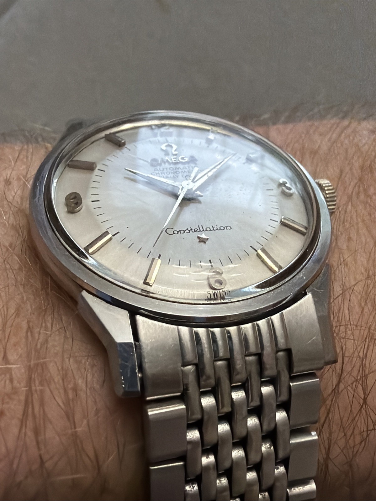 Omega Constellation 14900 62 SC Pie Pan 551 24j Automatic SS Omega Bracelet