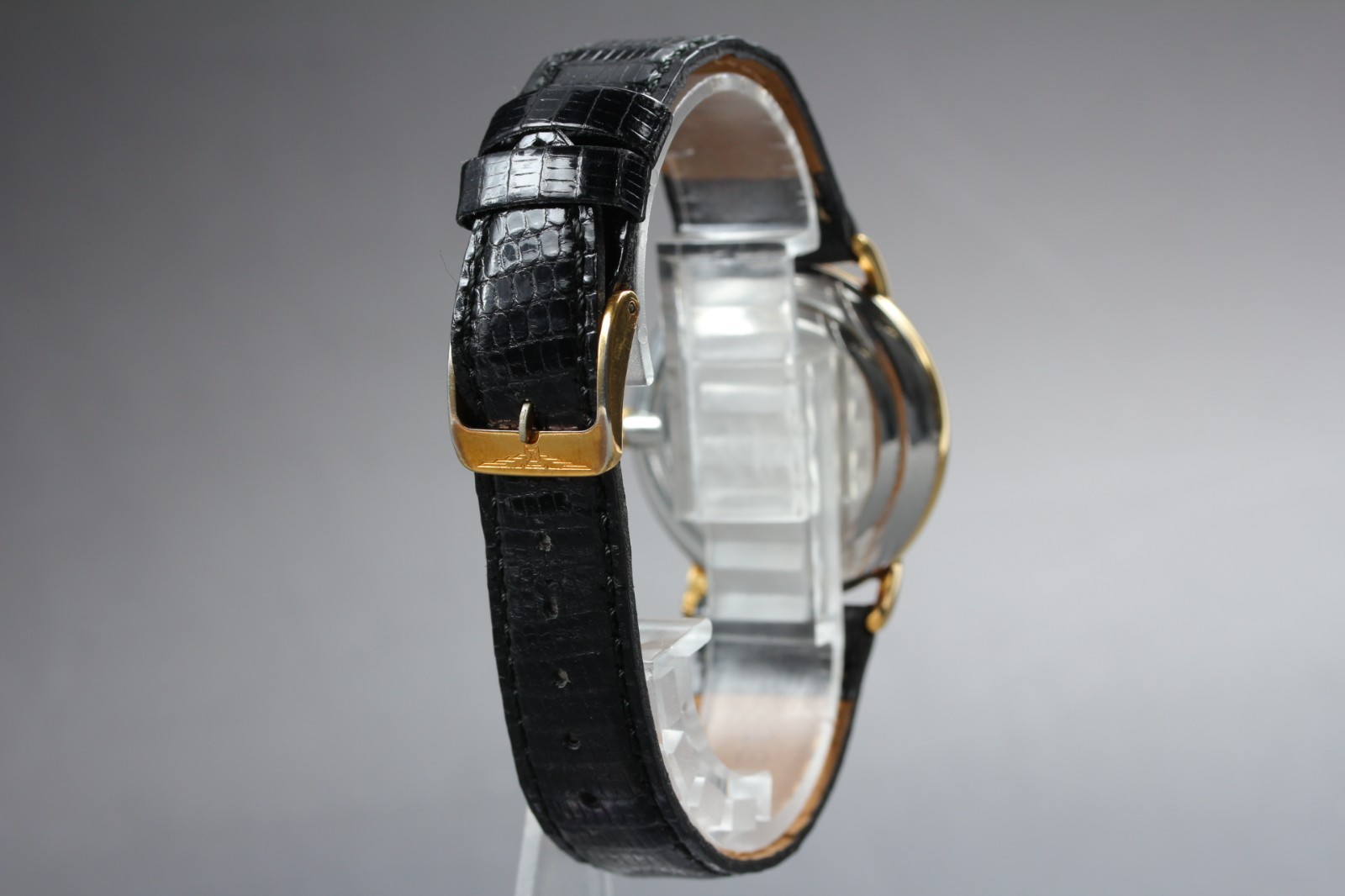 Longines 847 4222 L847.4 Black 4 Diamonds Manual Winding Men’s Watch EXC+++++
