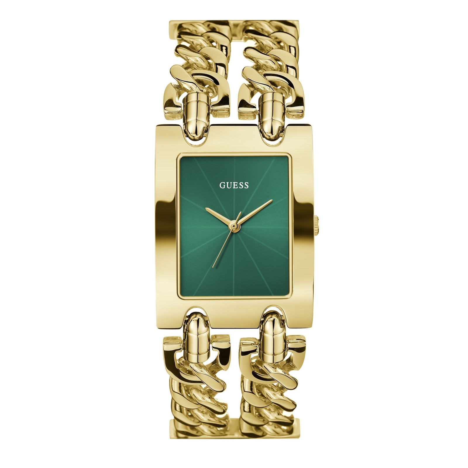 Guess Ladies Watch Wristwatch Gt Mod Heavy Metal GW0740L2 Gold