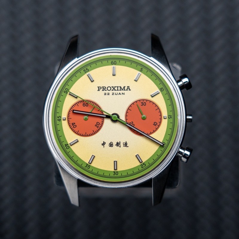 Proxima Men Chronograph Watch 39mm Manual Winding Mechanical Wristwatch ST1902