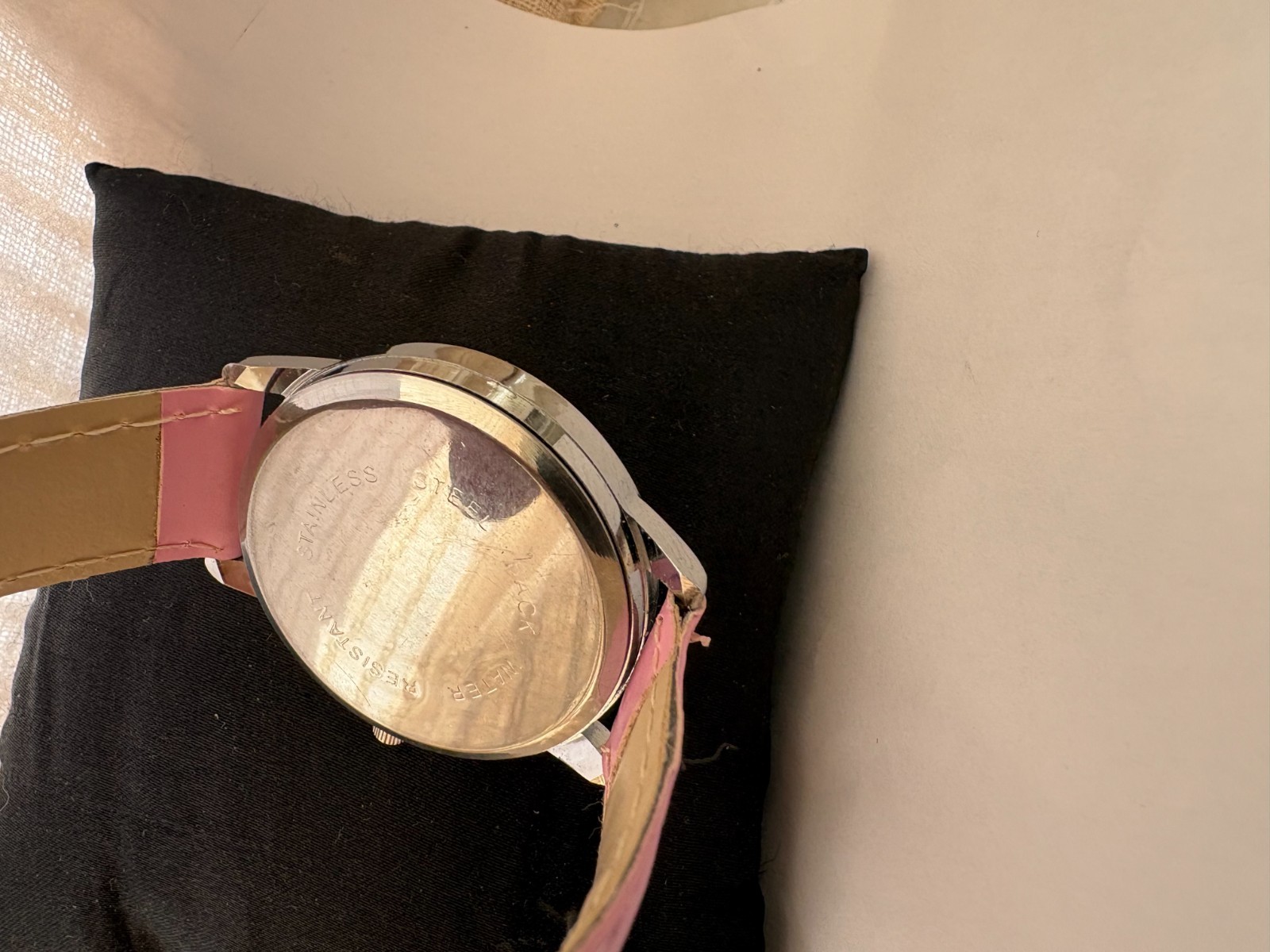 Betty Boo Hot Nurse Pink Wrist Watch Base Metal Bezel Leather Strap Vintage 1989