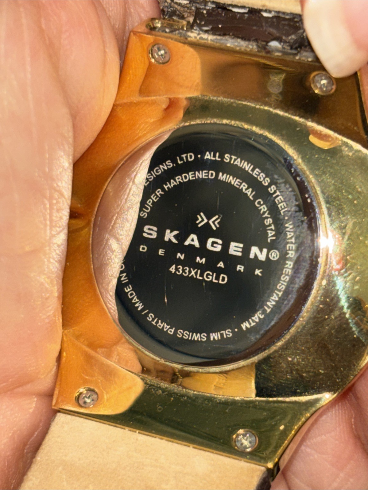 Skagen Denmark watch, model number 433XLGLD