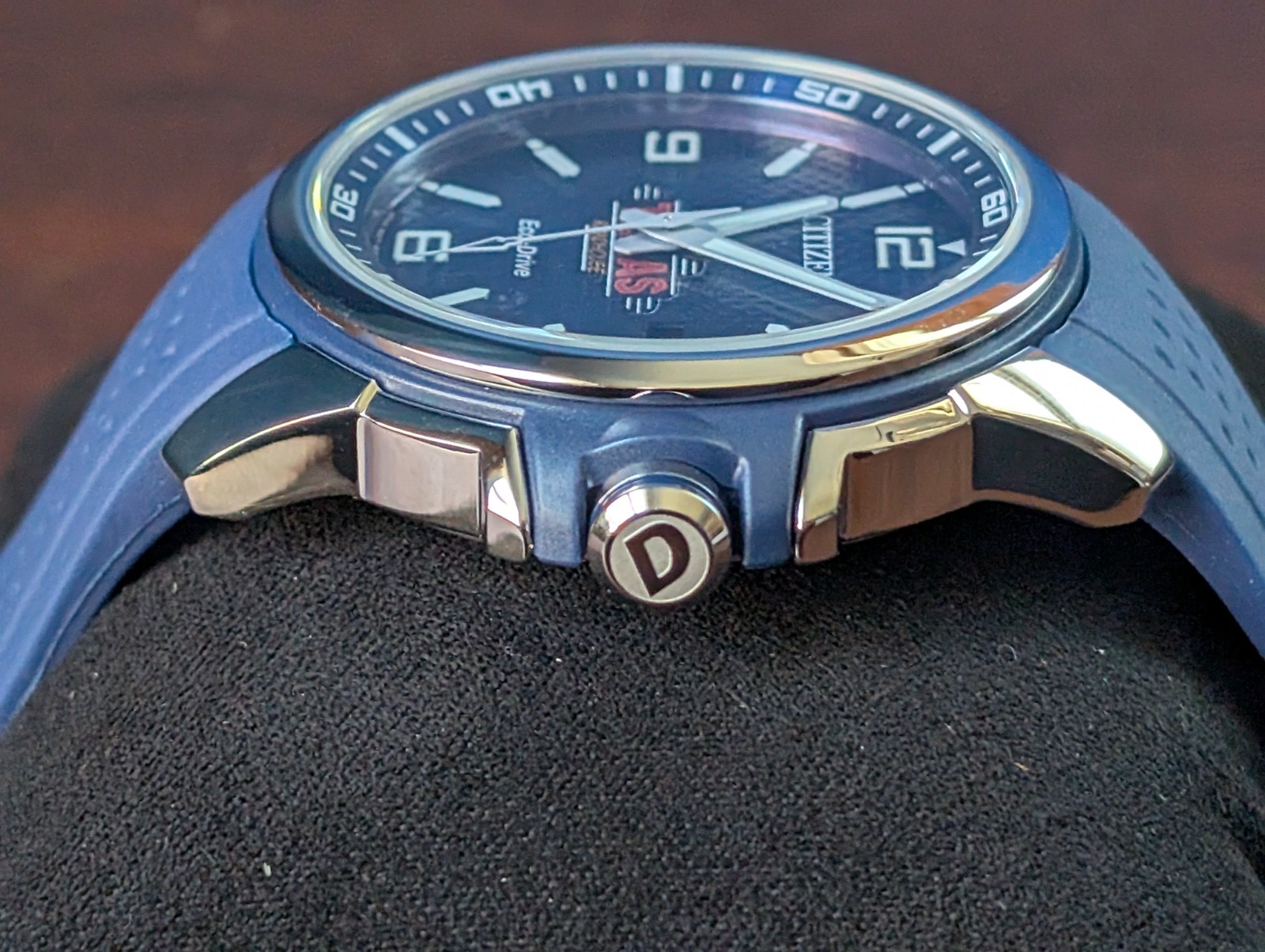 TEXAS Roadhouse Citizen Drive AR Eco-Drive Men’s Watch, Blue Dial, AW1158-05L
